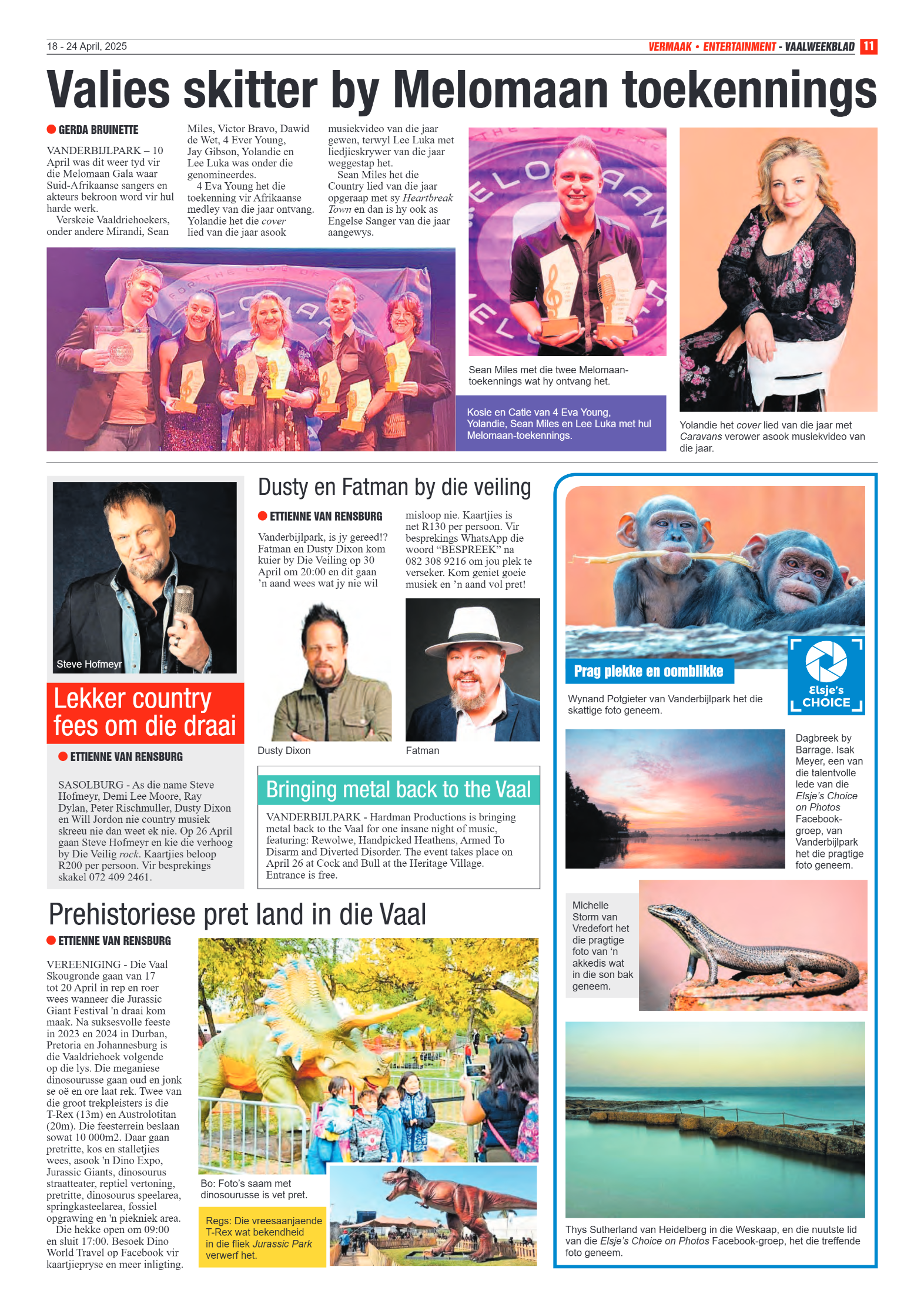 Vaalweekblad 18 – 24 April, 2025 page 11