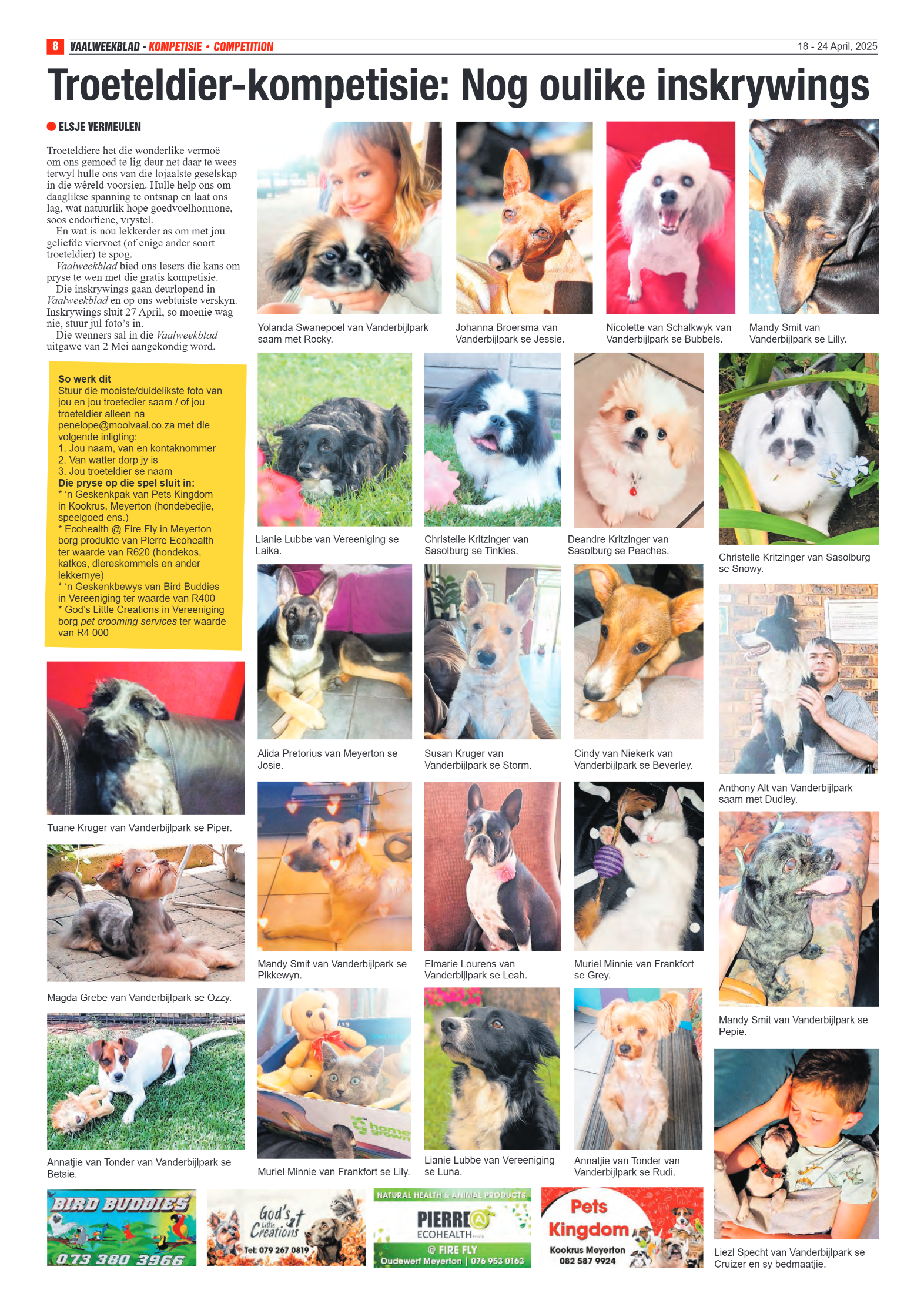 Vaalweekblad 18 – 24 April, 2025 page 8