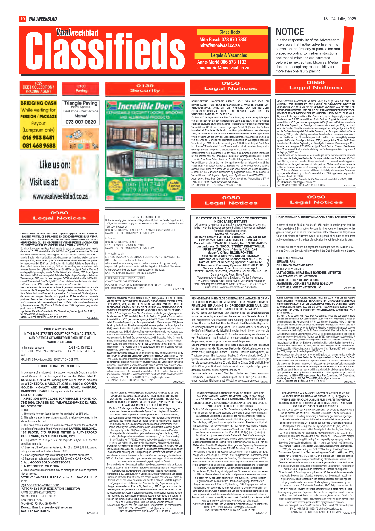 Vaalweekblad 18 – 24 Julie, 2025 page 10