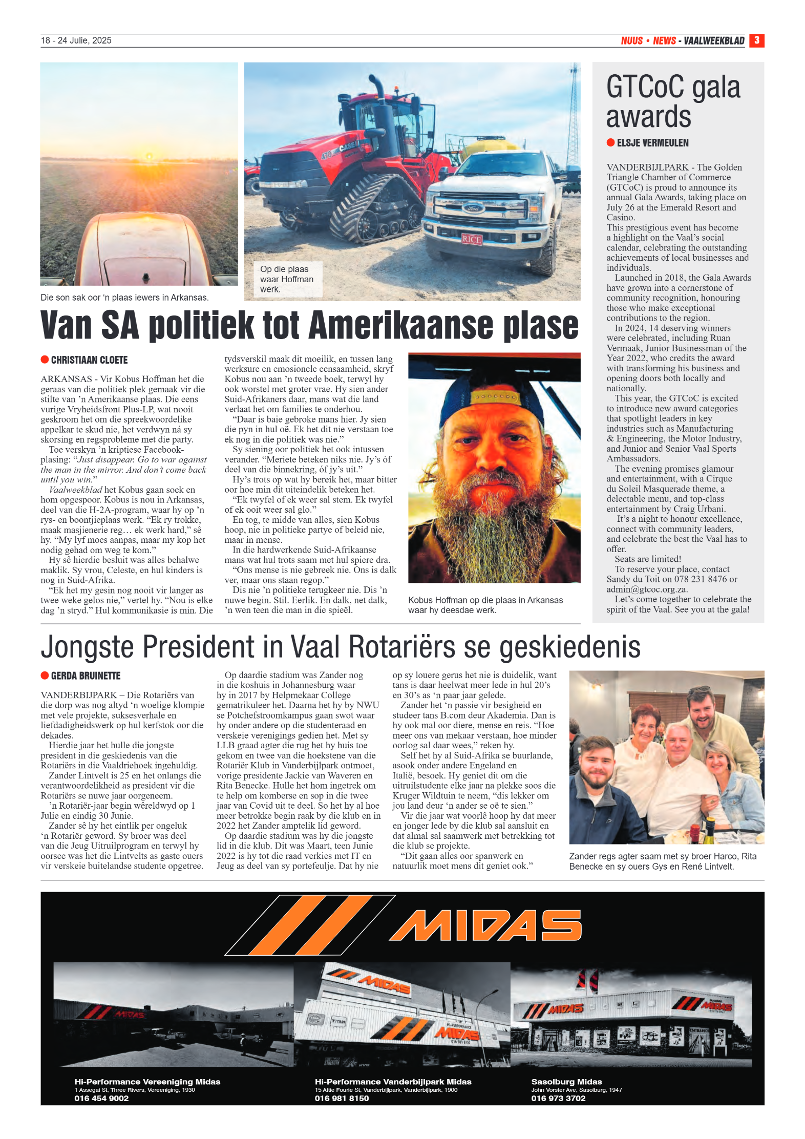 Vaalweekblad 18 – 24 Julie, 2025 page 3