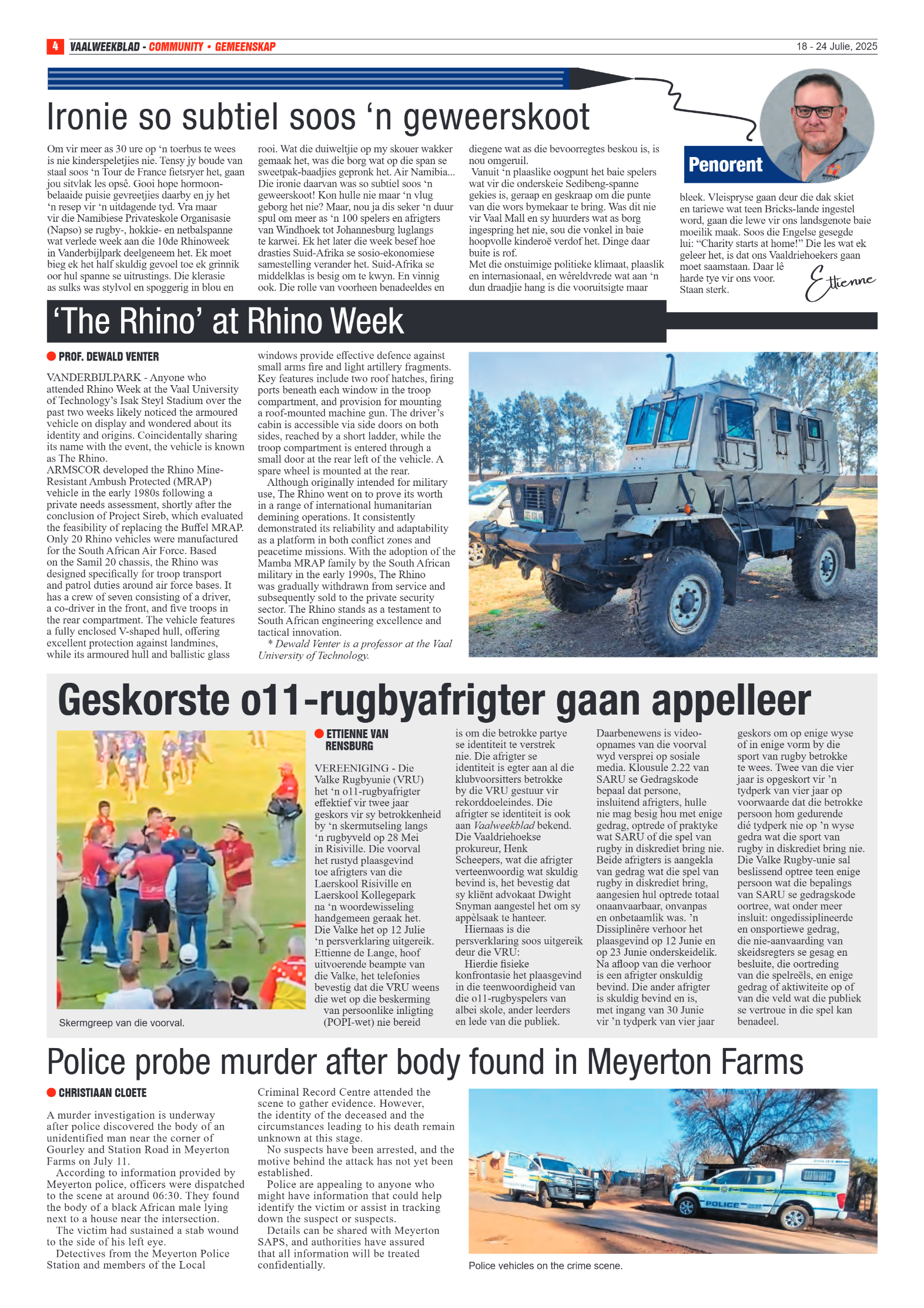 Vaalweekblad 18 – 24 Julie, 2025 page 4