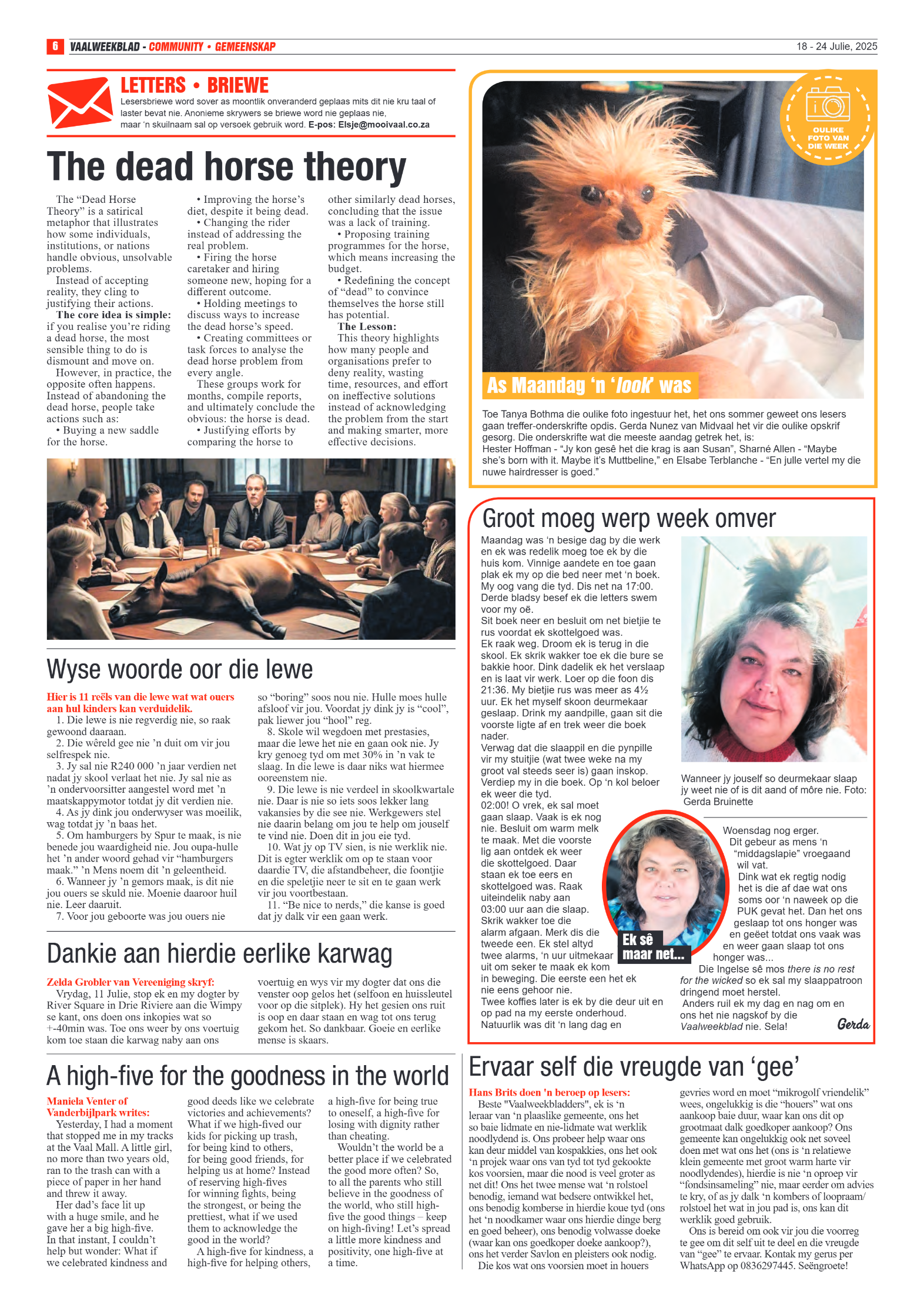 Vaalweekblad 18 – 24 Julie, 2025 page 6