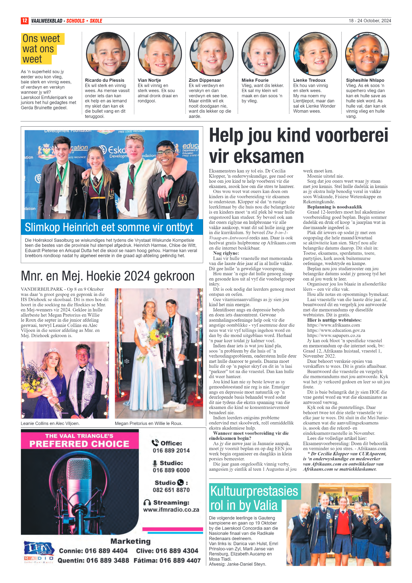 Vaalweekblad -18 – 24 October, 2024 page 12