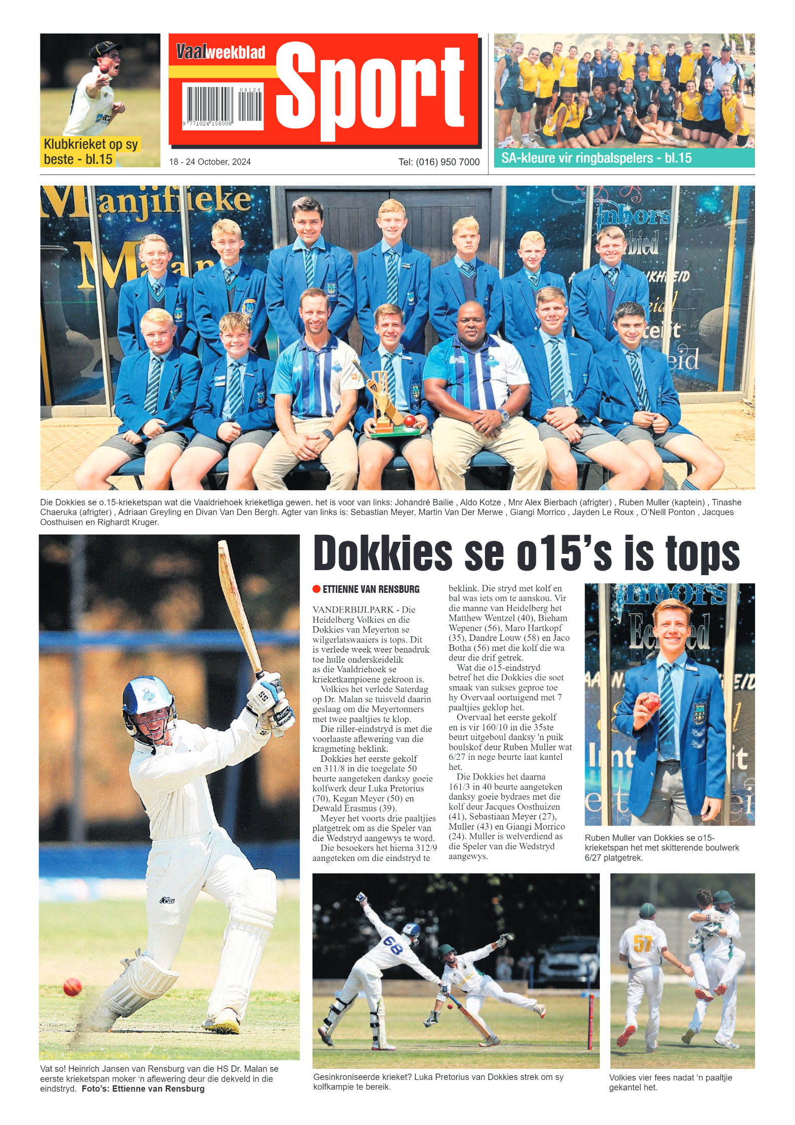 Vaalweekblad -18 – 24 October, 2024 page 16