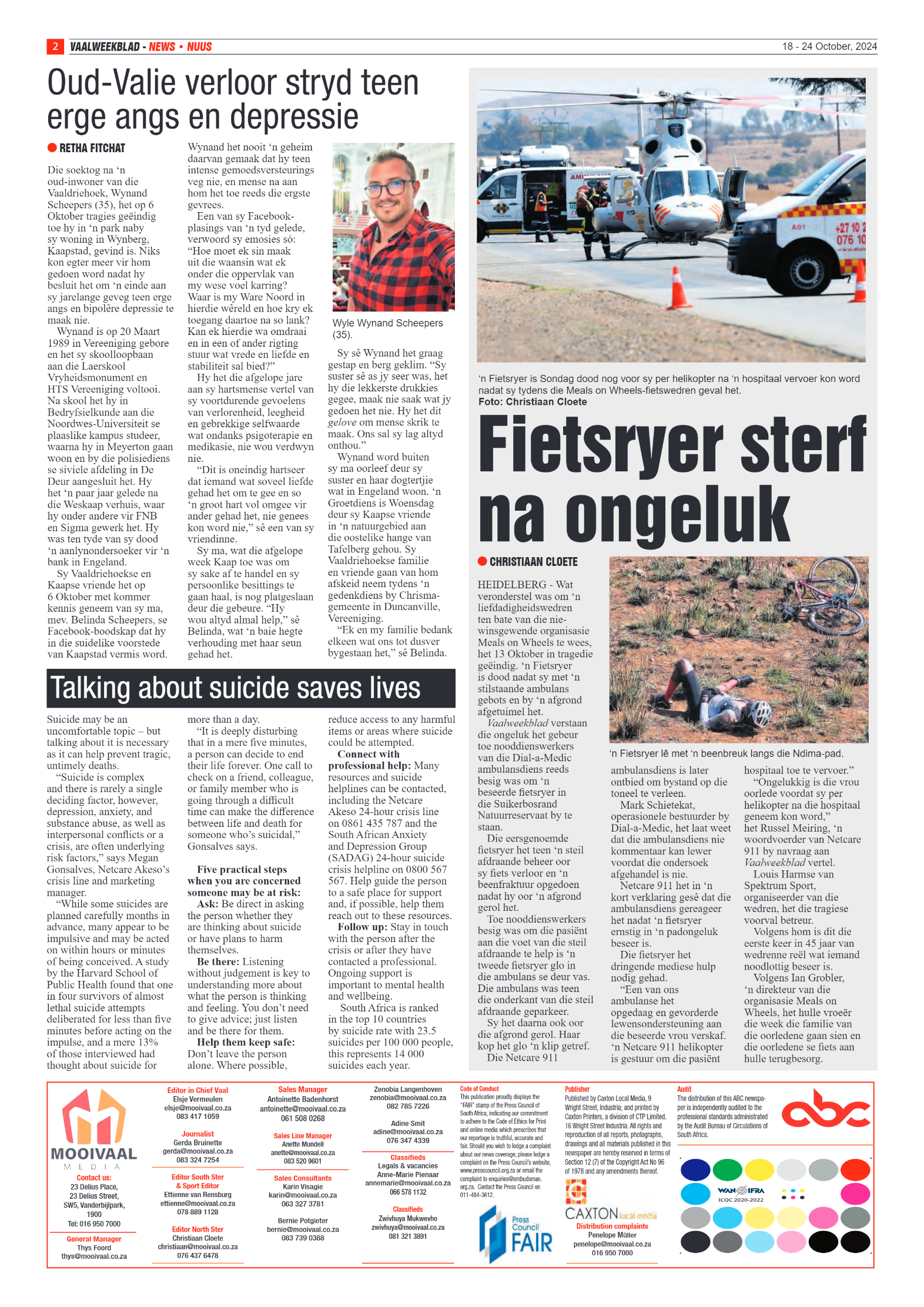 Vaalweekblad -18 – 24 October, 2024 page 2