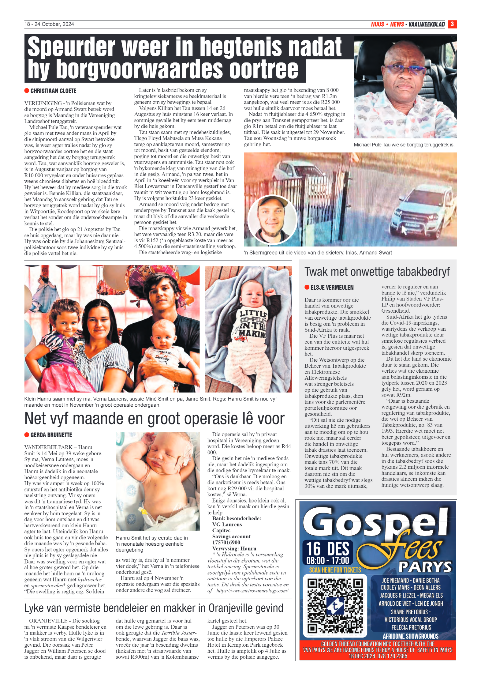 Vaalweekblad -18 – 24 October, 2024 page 3
