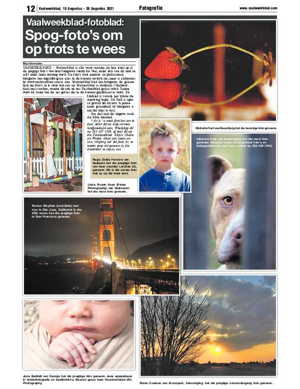 Vaalweekblad 18 Augustus – 20 Augustus 2021 page 12