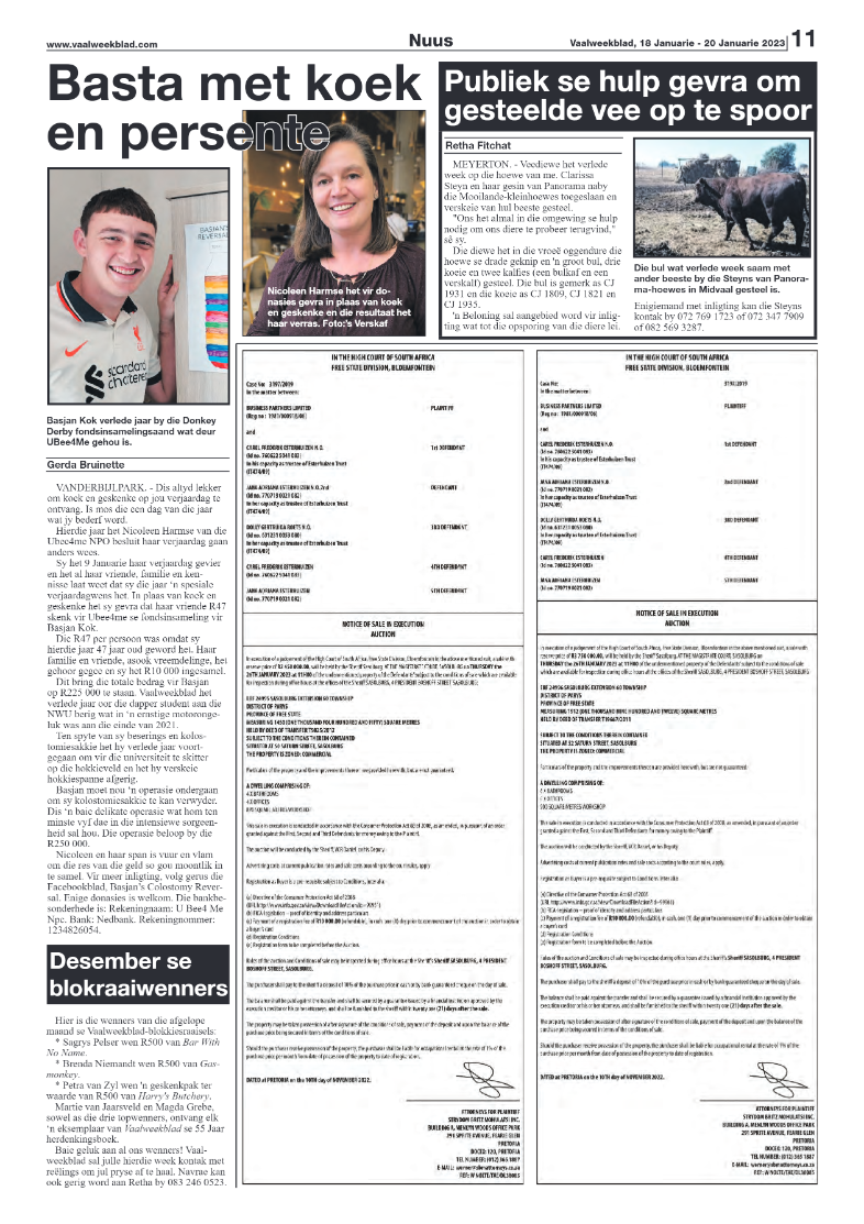 Vaalweekblad, 18 Januarie – 20 Januarie 2023 page 11