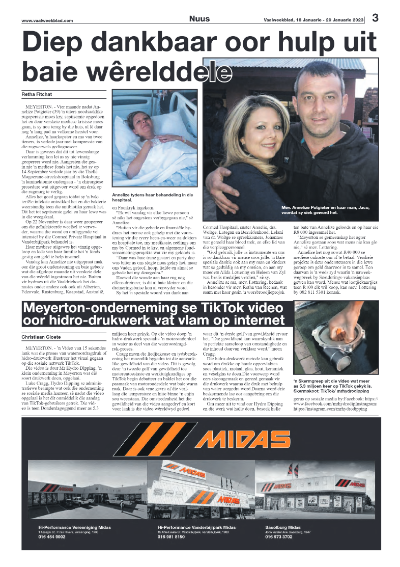 Vaalweekblad, 18 Januarie – 20 Januarie 2023 page 3