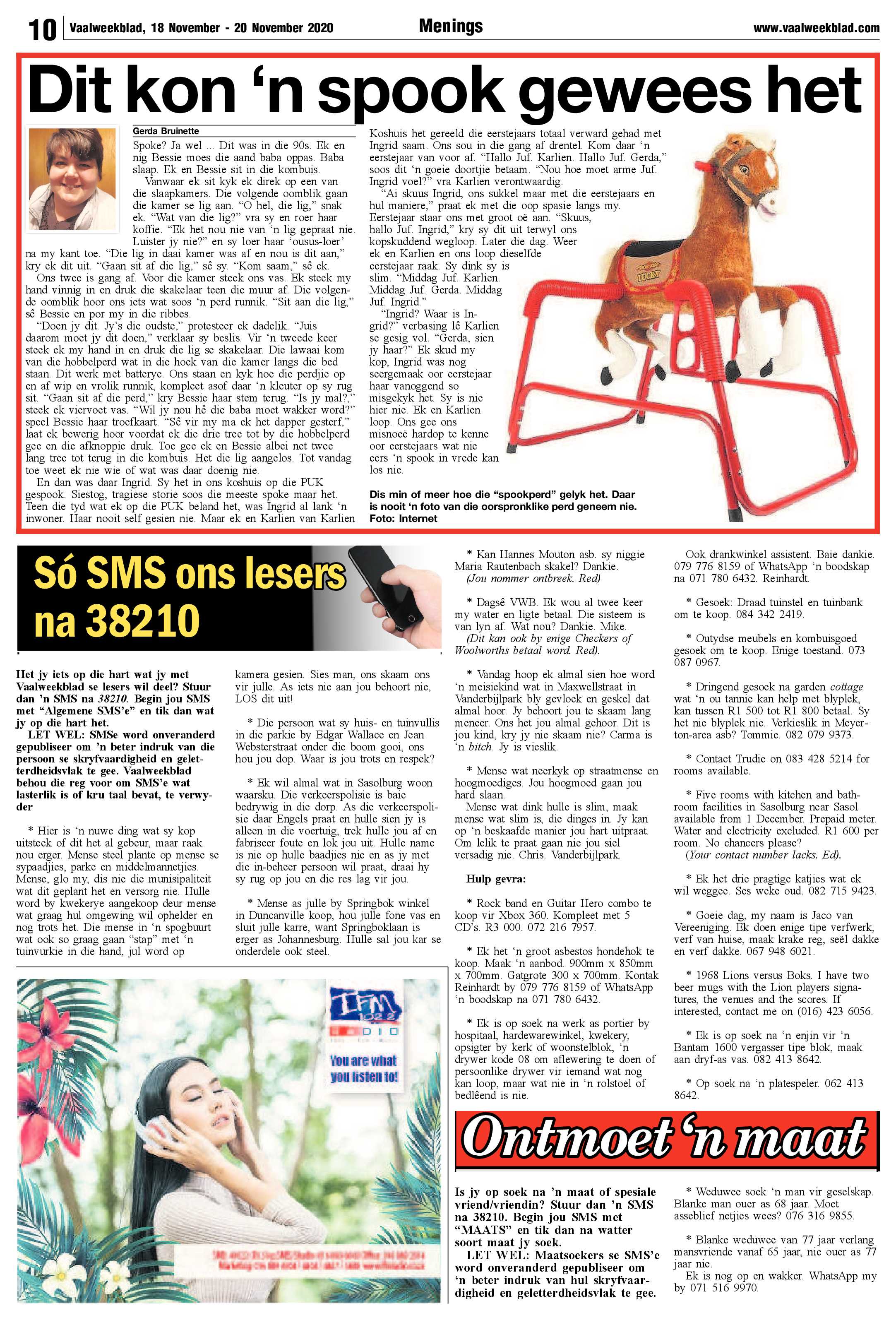Vaalweekblad 18 November – 20 November 2020 page 10