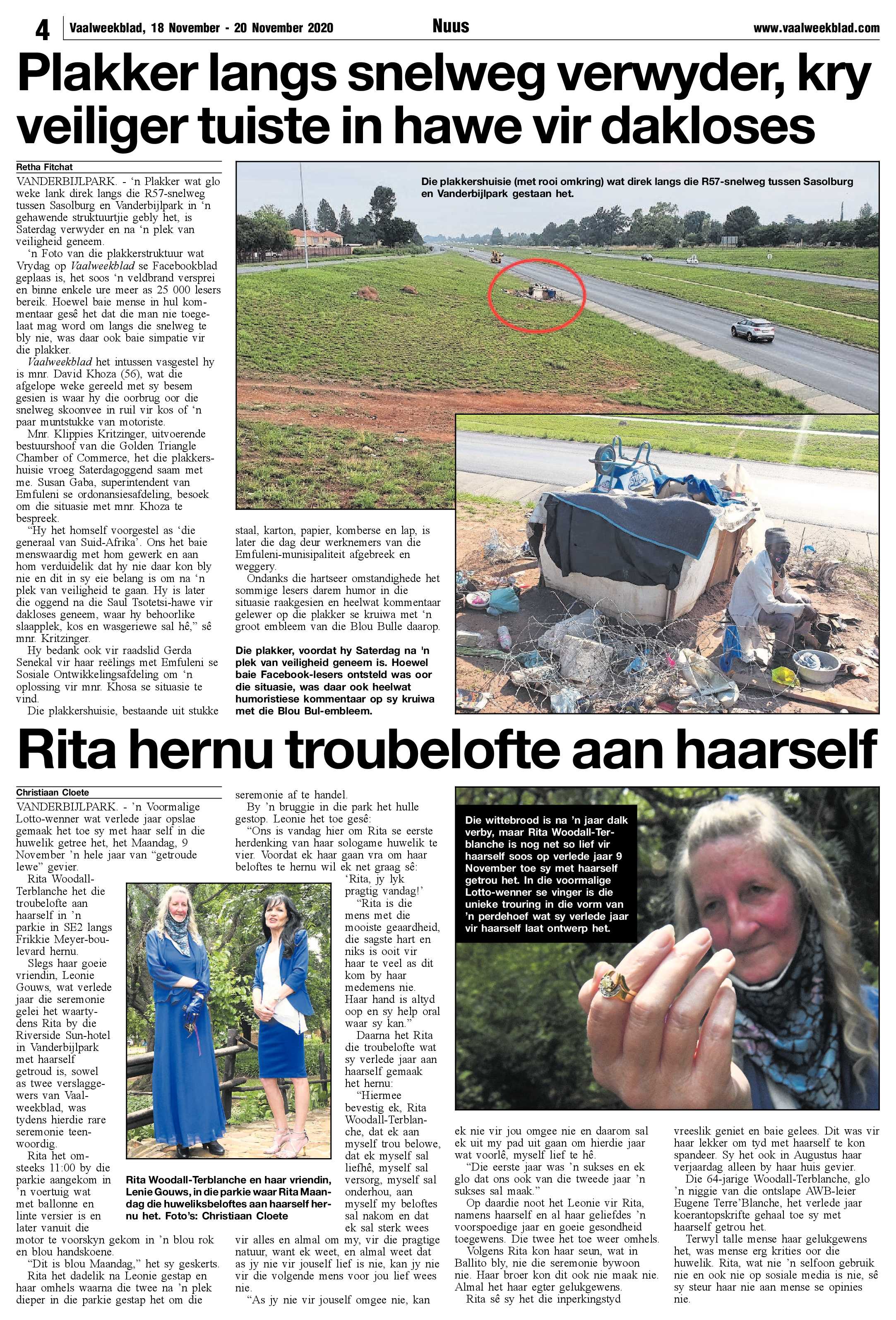 Vaalweekblad 18 November – 20 November 2020 page 4