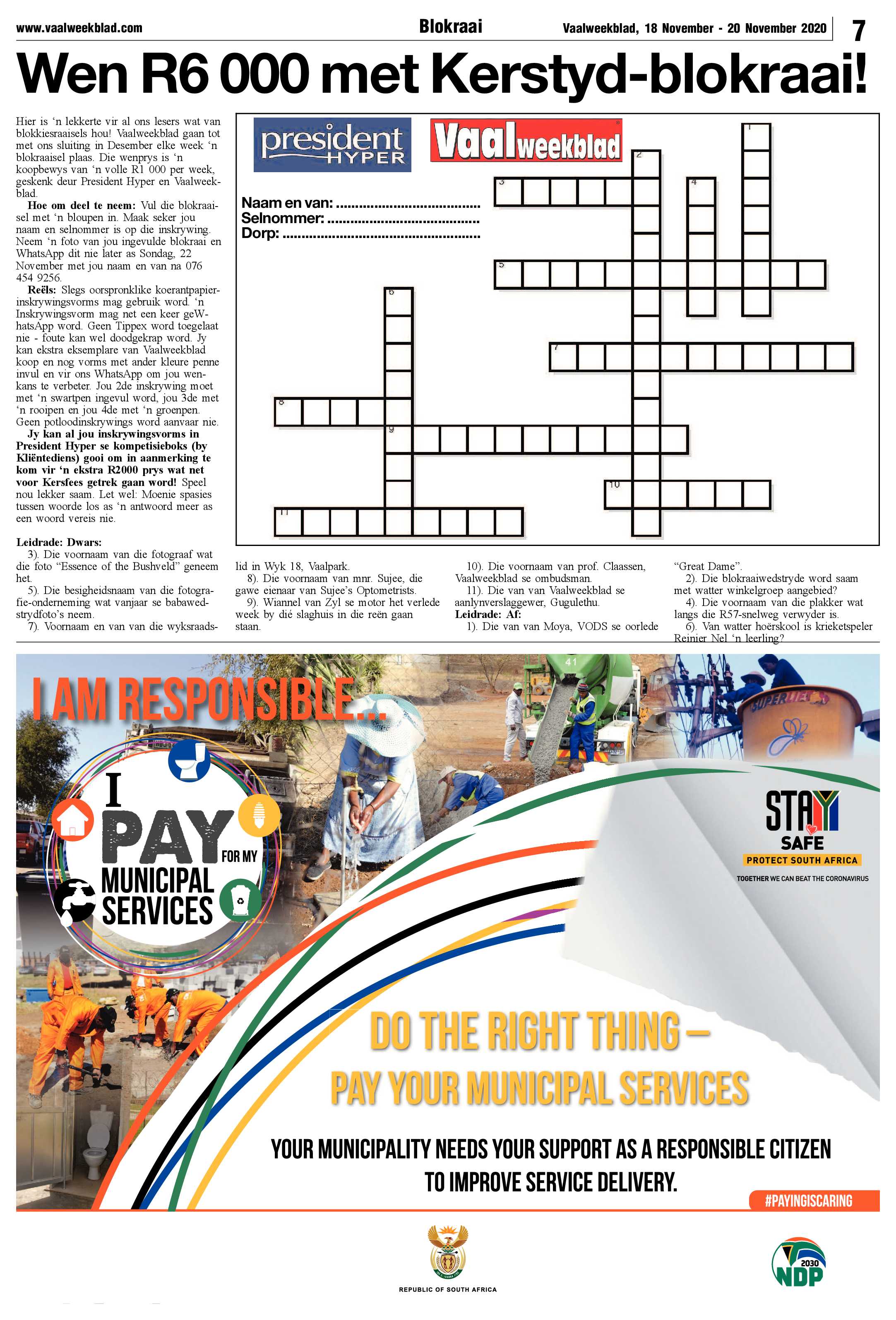 Vaalweekblad 18 November – 20 November 2020 page 7