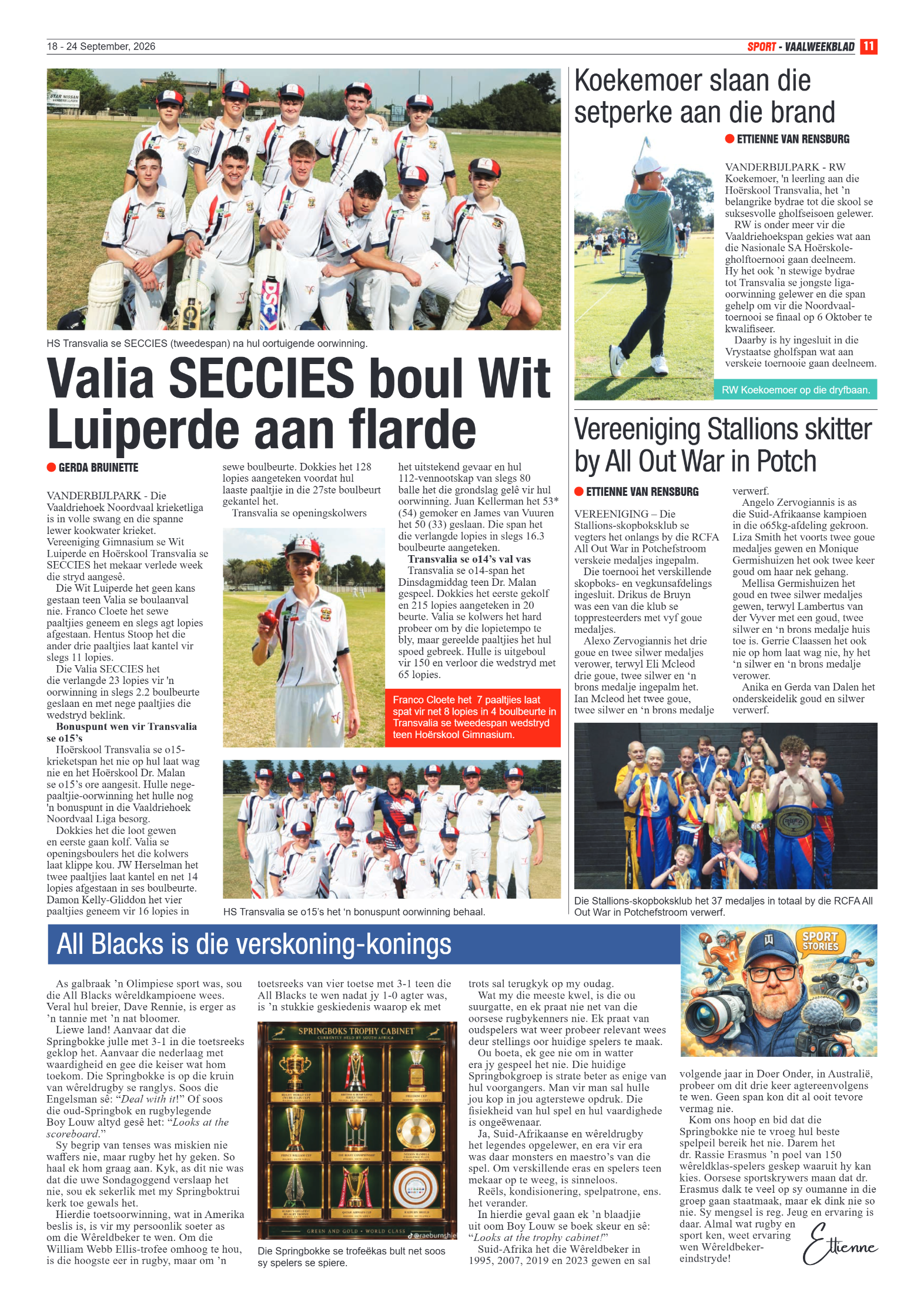 Vaalweekblad – 18 September 2026 page 11