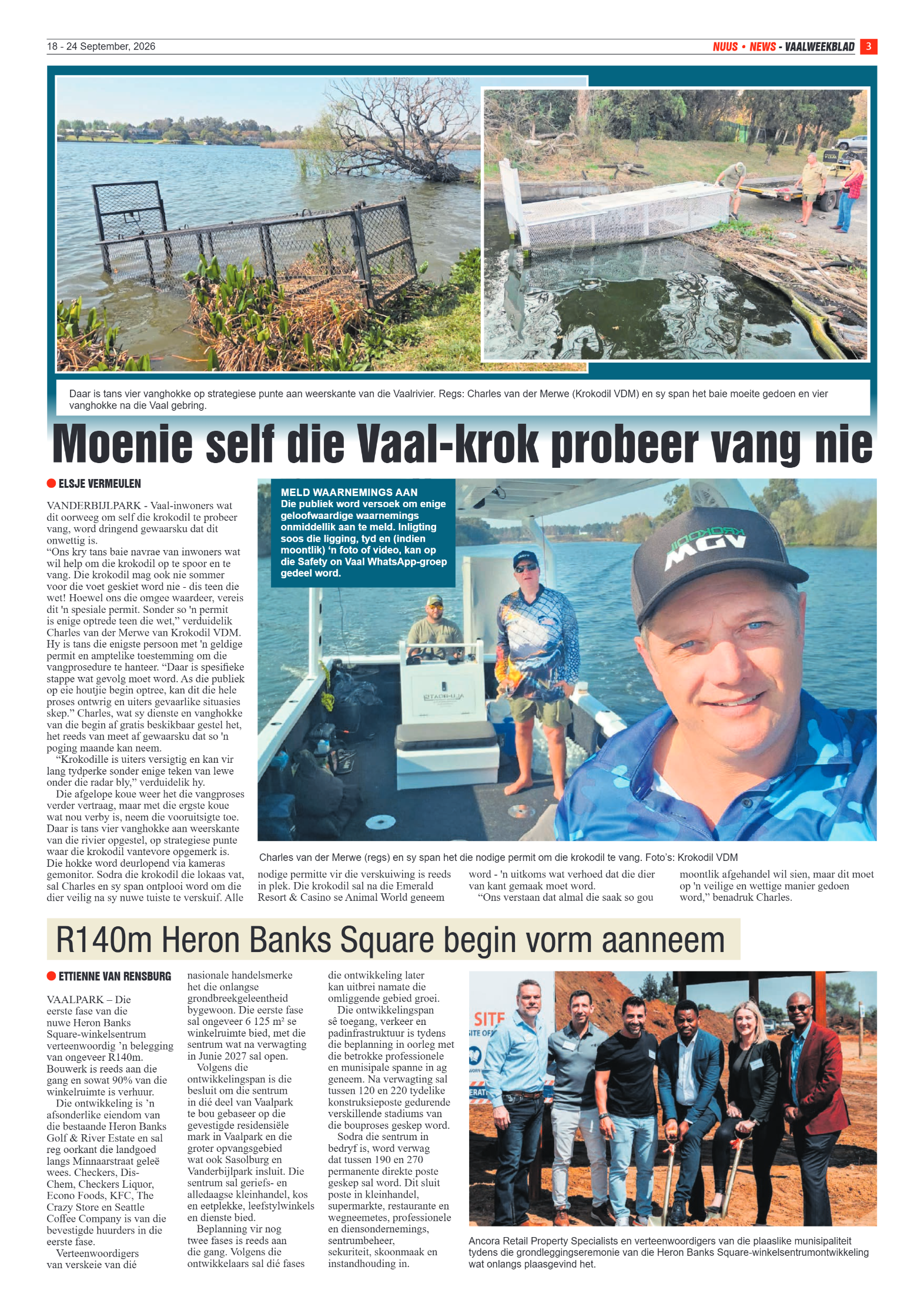 Vaalweekblad – 18 September 2026 page 3