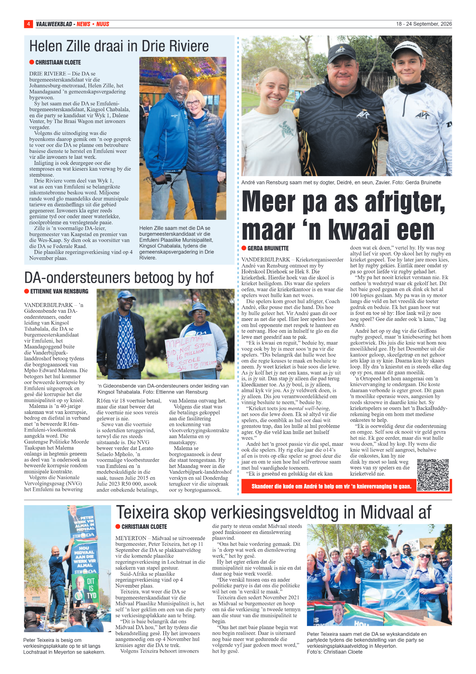 Vaalweekblad – 18 September 2026 page 4
