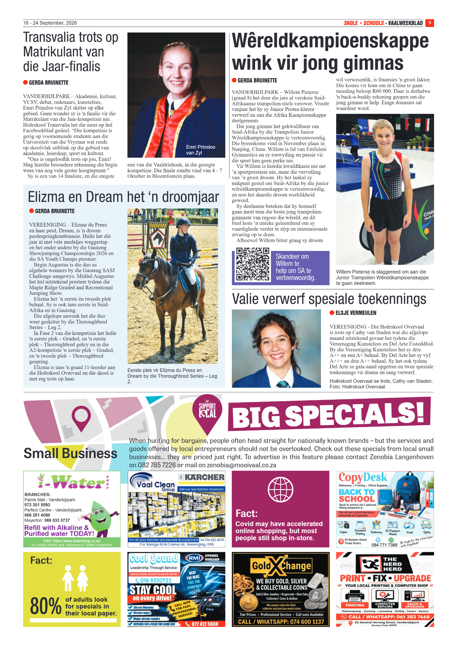 Vaalweekblad – 18 September 2026 page 9
