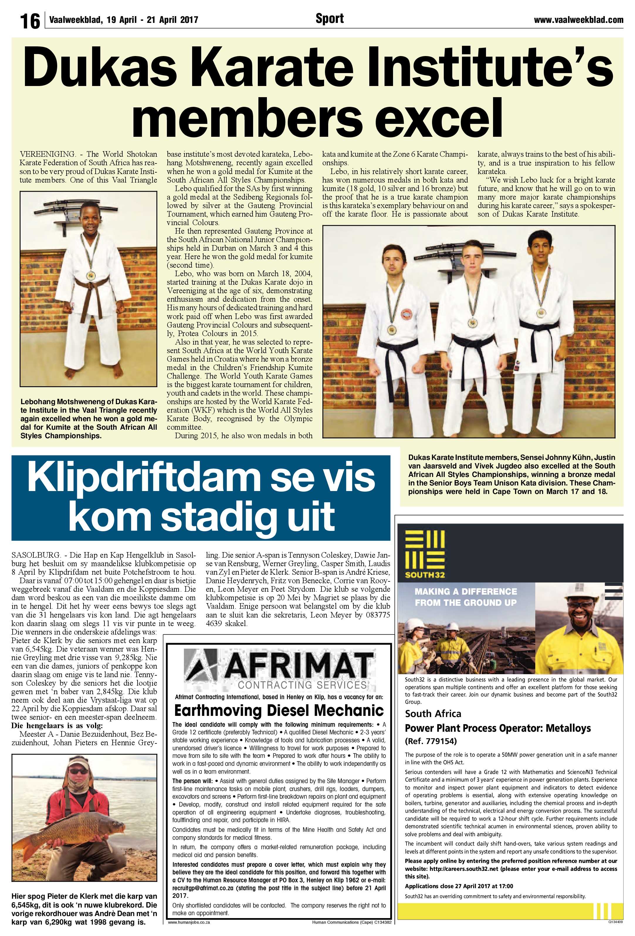 Vaalweekblad 19 -21 April 2017 page 16