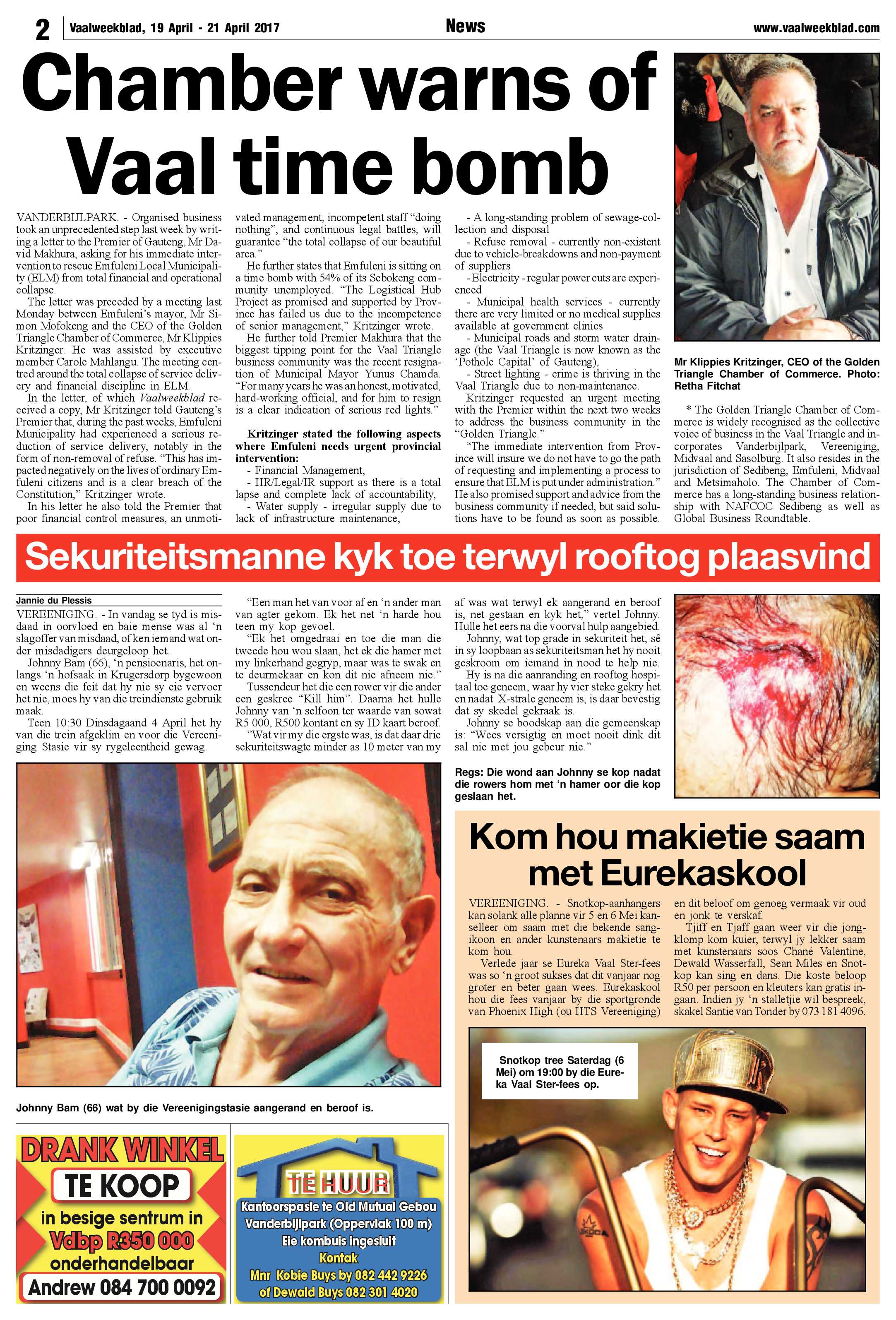 Vaalweekblad 19 -21 April 2017 page 2