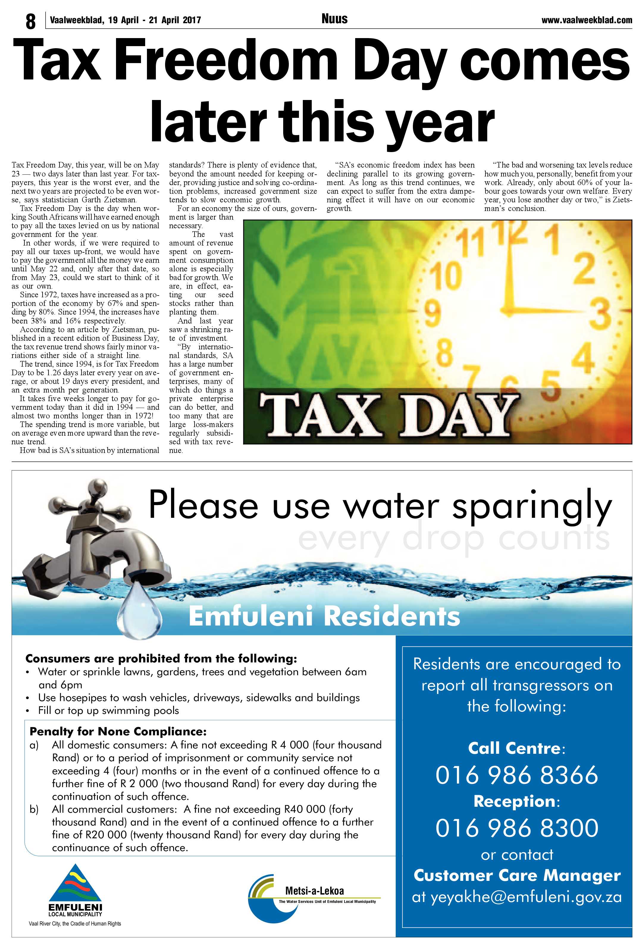 Vaalweekblad 19 -21 April 2017 page 8