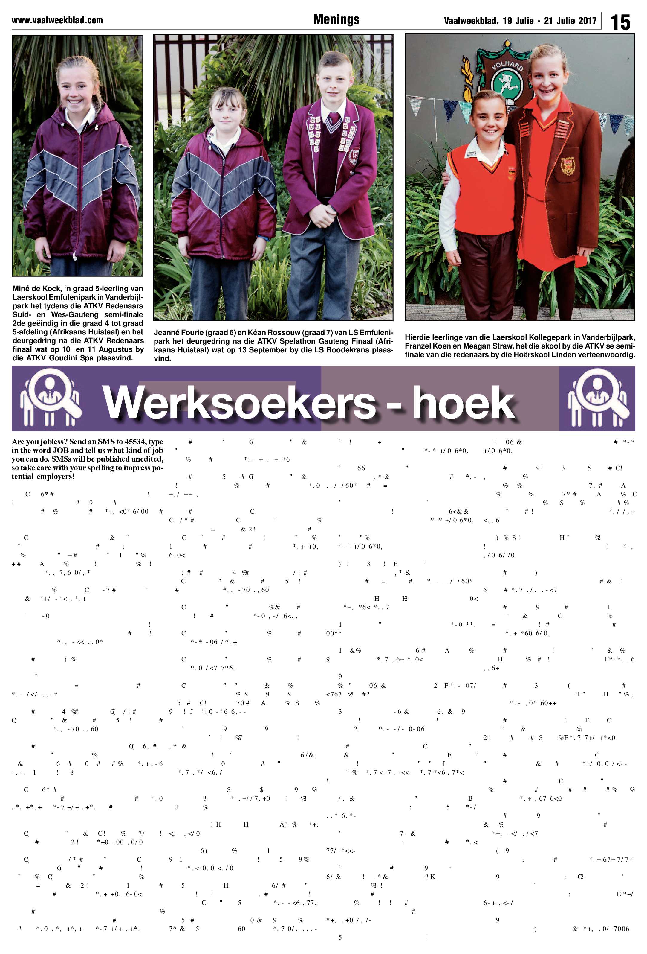 Vaalweekblad 19 – 23 Julie 2017 page 15