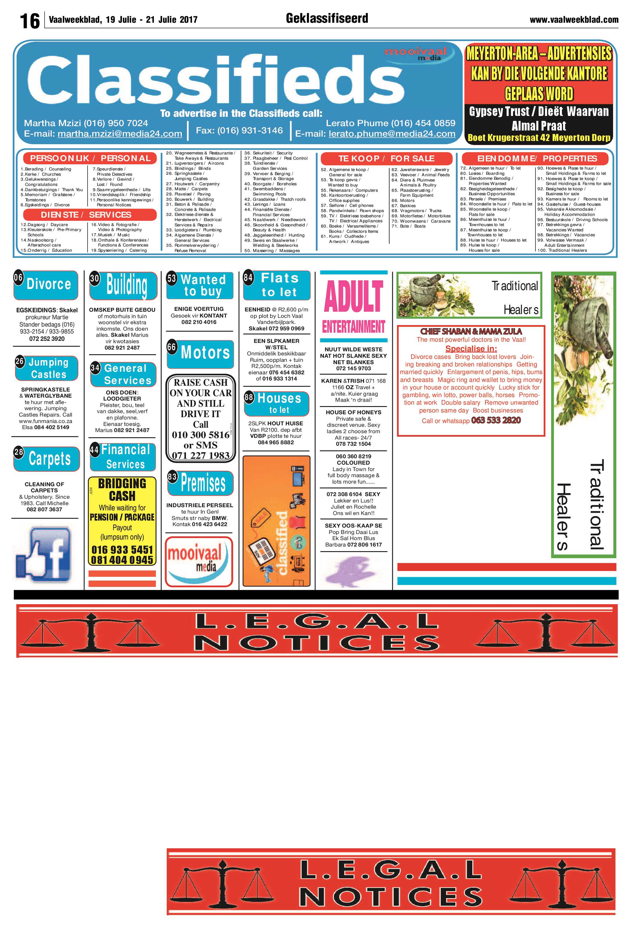 Vaalweekblad 19 – 23 Julie 2017 page 16