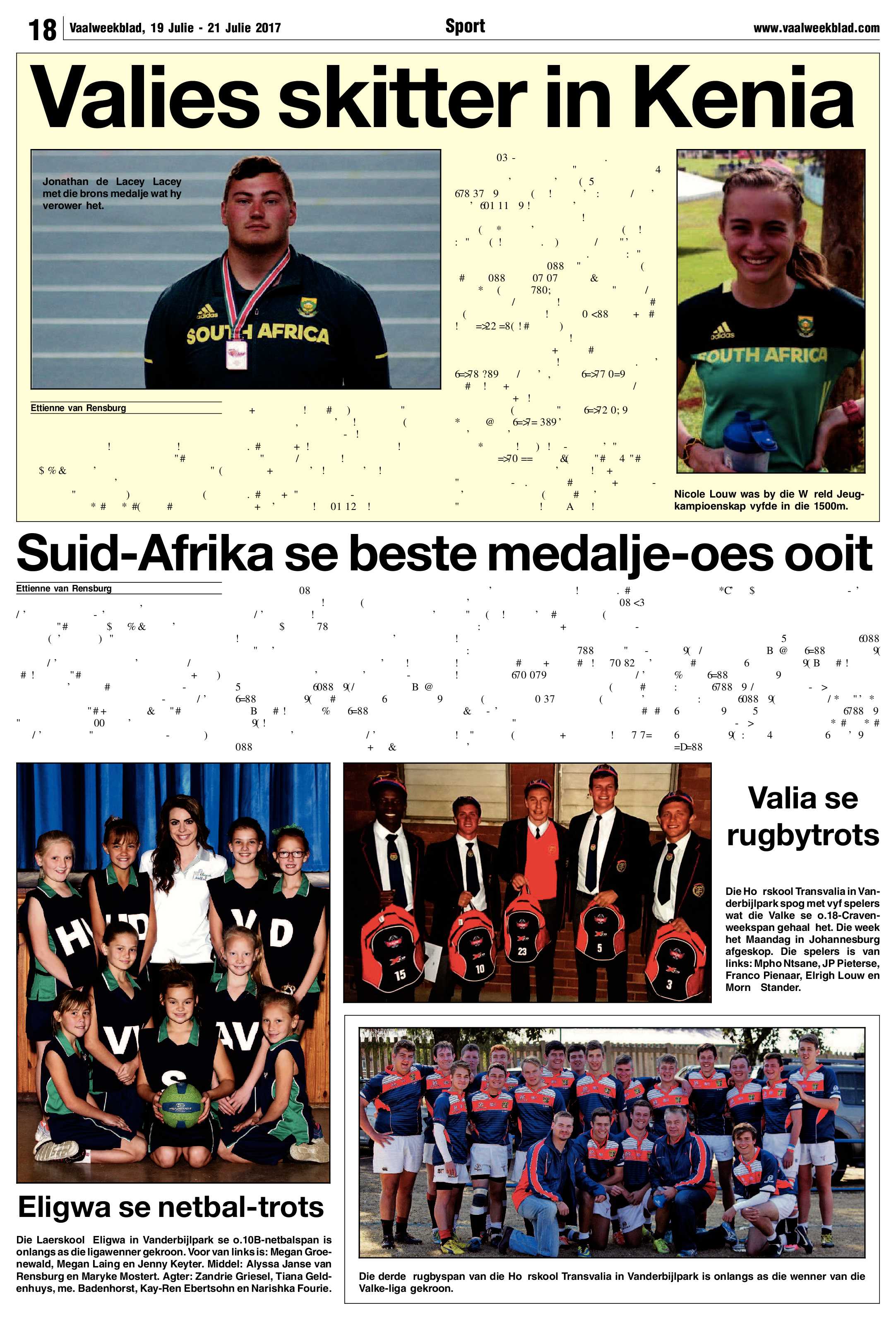 Vaalweekblad 19 – 23 Julie 2017 page 18