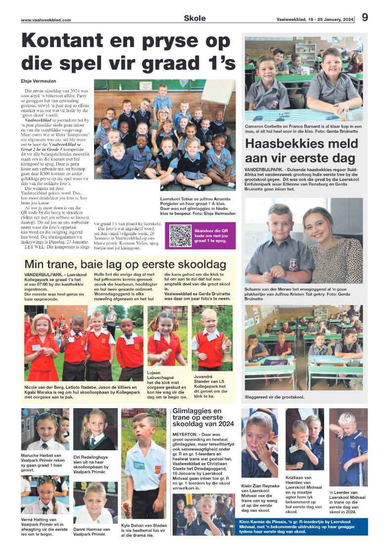 Vaalweekblad, 19 – 25 January, 2024 page 9
