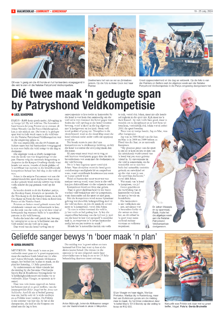 Vaalweekblad 19 – 25 July, 2024 page 4