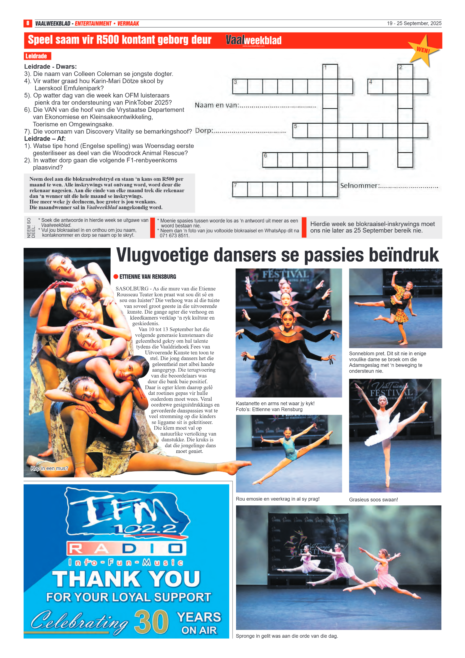 Vaalweekblad 19 – 25 September, 2025 page 8