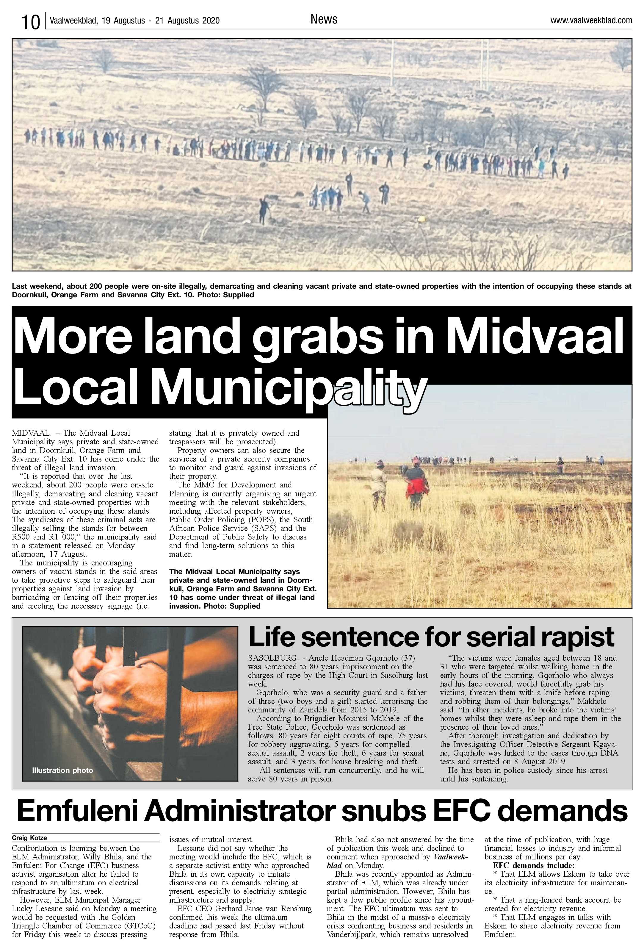 Vaalweekblad, 19 Augustus – 21 Augustus 2020 page 10