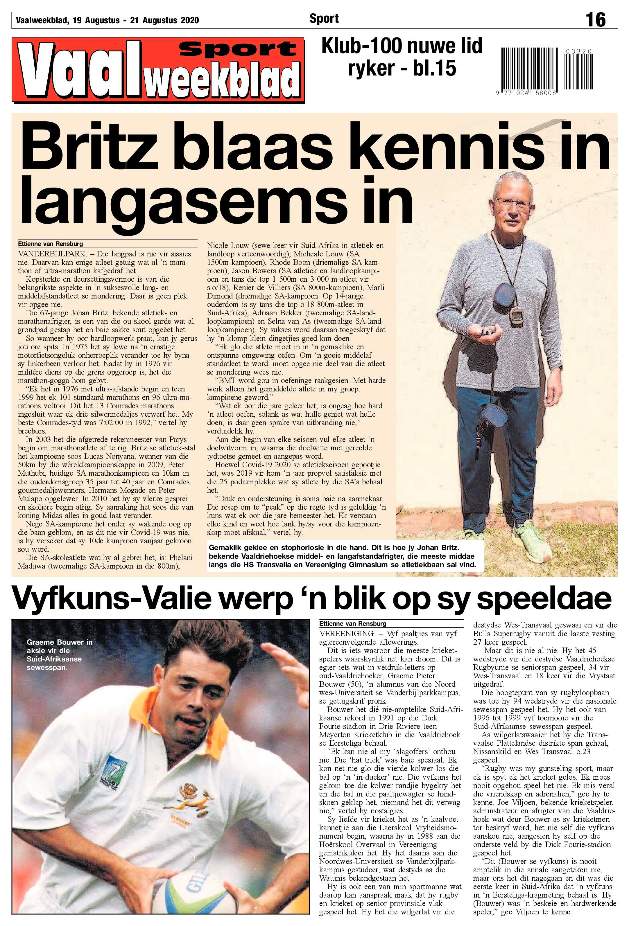 Vaalweekblad, 19 Augustus – 21 Augustus 2020 page 16