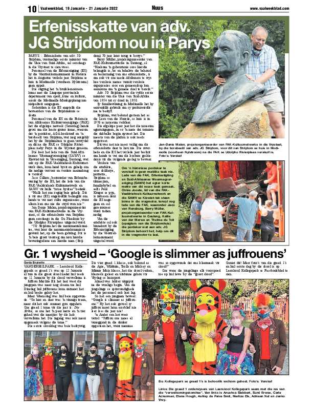 Vaalweekblad 19 Januarie – 21 Januarie 2022 page 13
