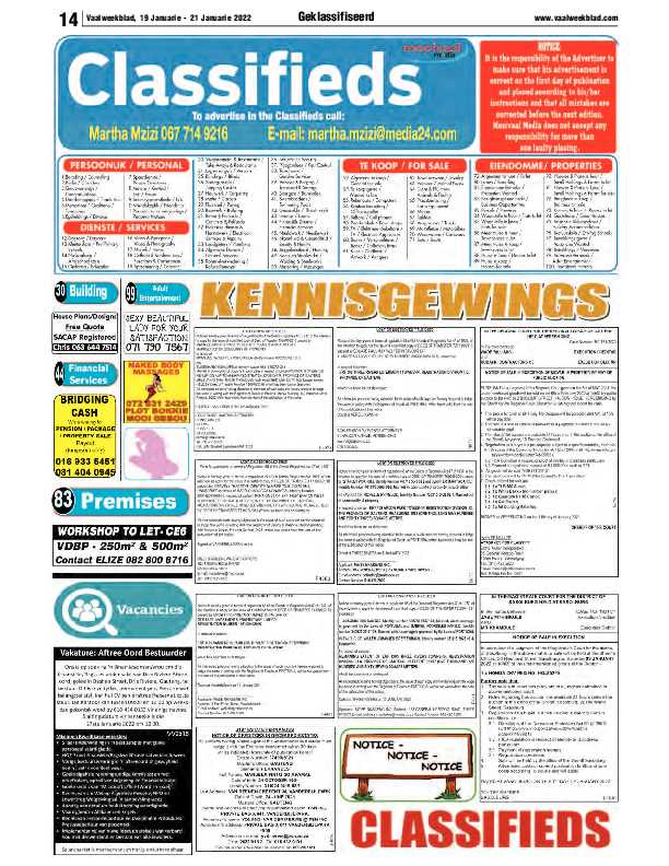 Vaalweekblad 19 Januarie – 21 Januarie 2022 page 14
