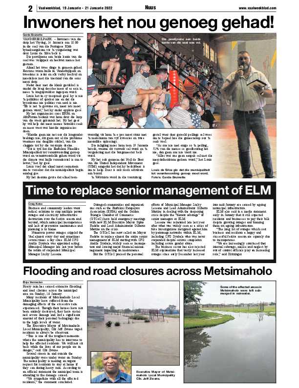 Vaalweekblad 19 Januarie – 21 Januarie 2022 page 2