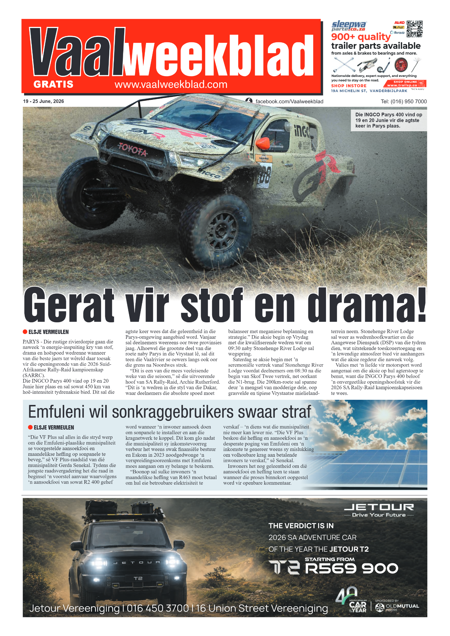 Vaalweekblad – 19 Junie 2026 page 1