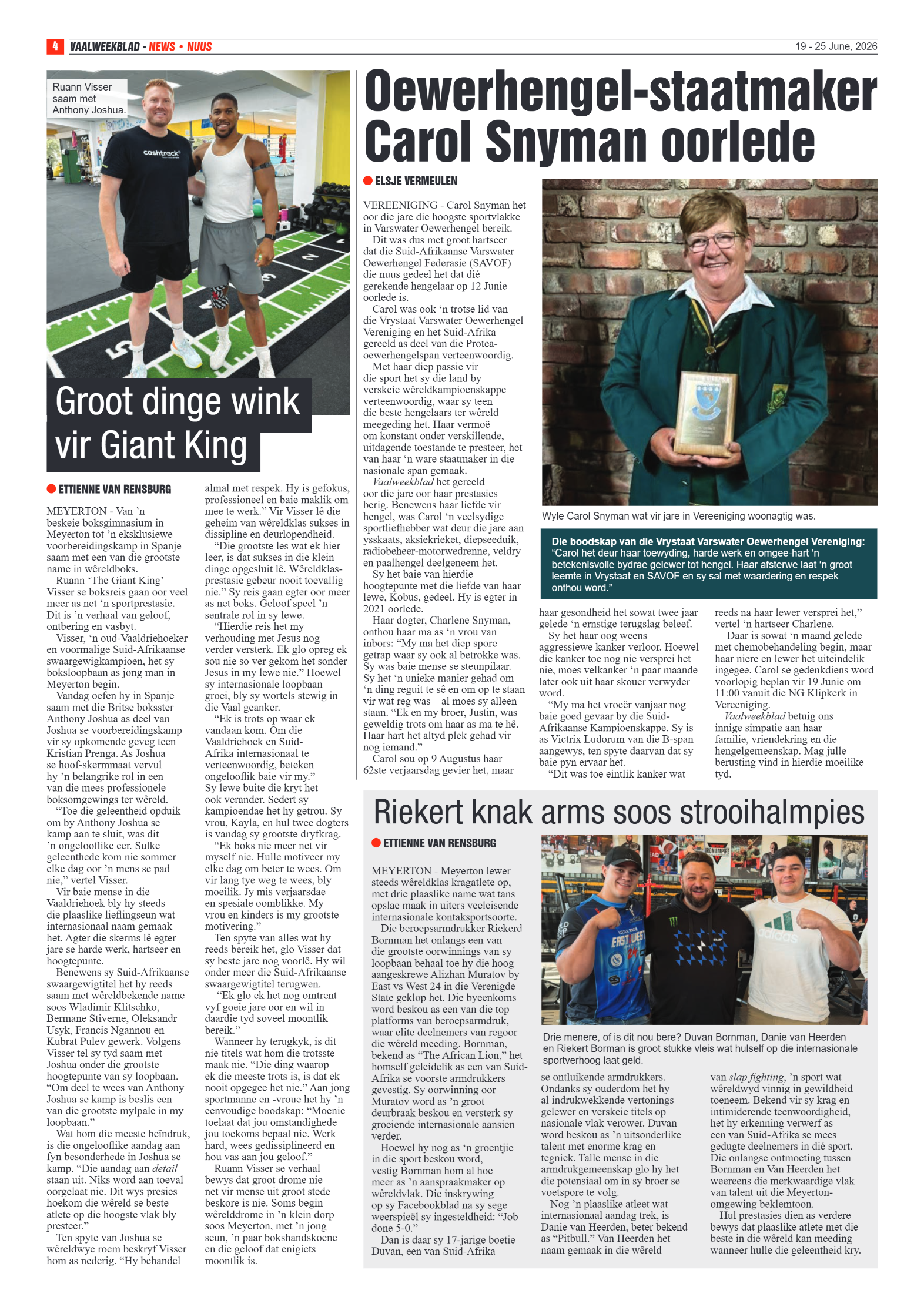 Vaalweekblad – 19 Junie 2026 page 4