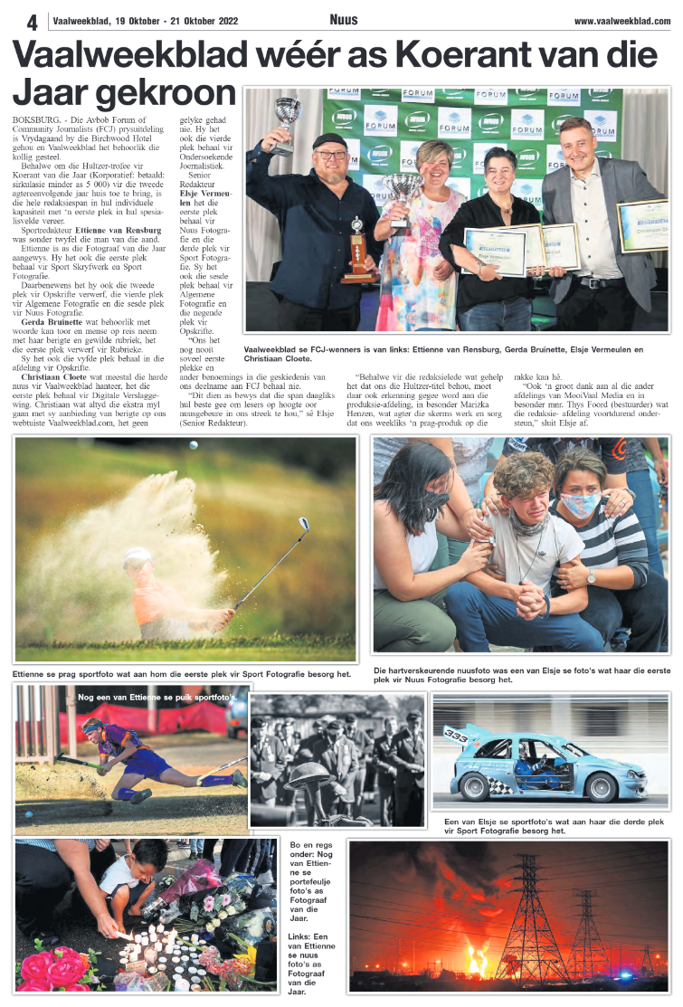 Vaalweekblad, 19 Oktober – 21 Oktober 2022 page 4