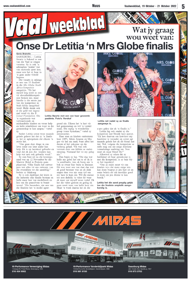 Vaalweekblad, 19 Oktober – 21 Oktober 2022 page 5