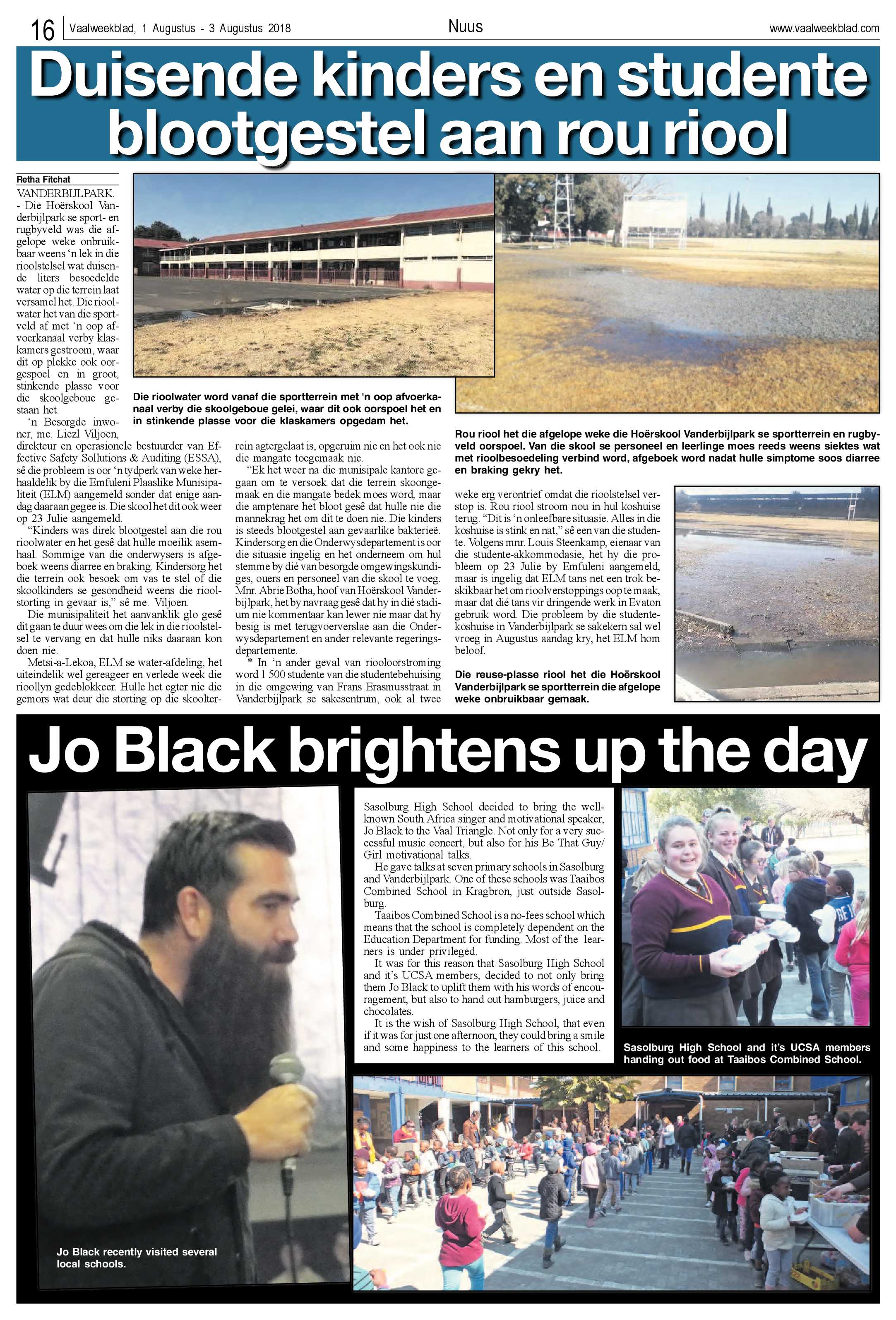 Vaalweekblad 1 – 3 Augustus 2018 page 16