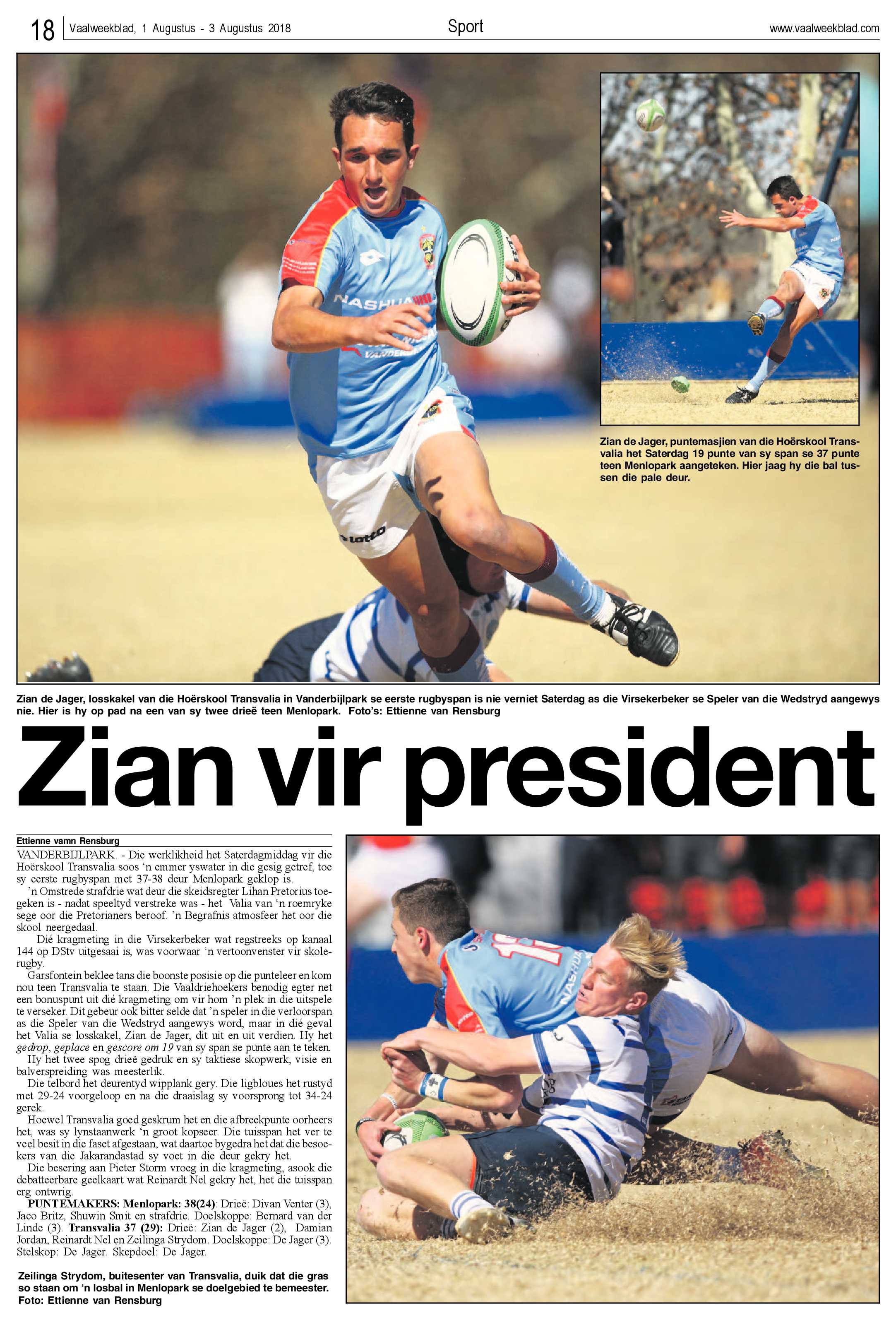 Vaalweekblad 1 – 3 Augustus 2018 page 18