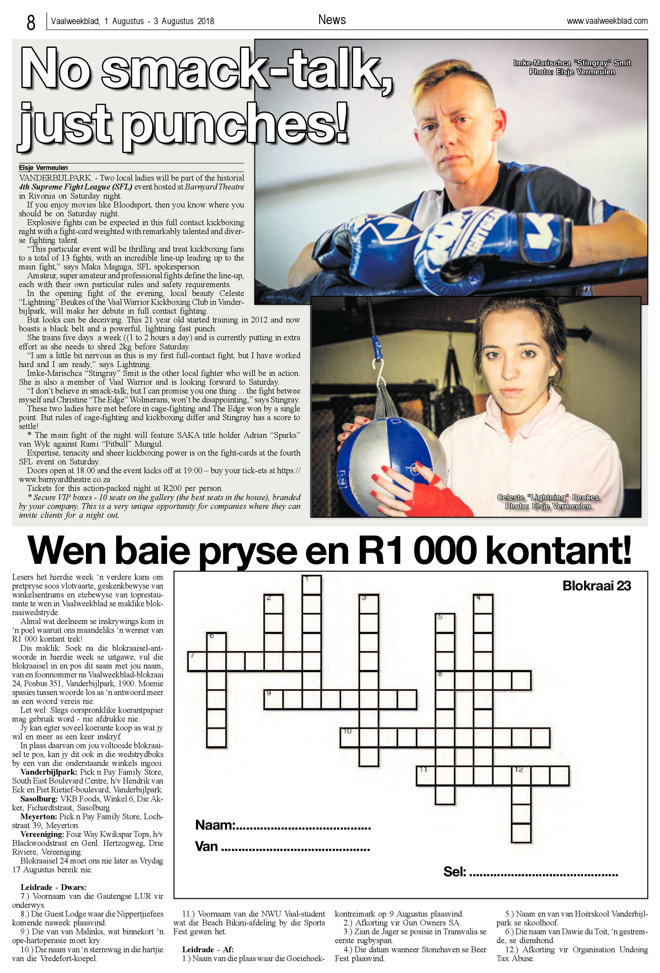 Vaalweekblad 1 – 3 Augustus 2018 page 8
