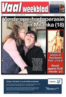 Vaalweekblad 1 – 3 Augustus 2018