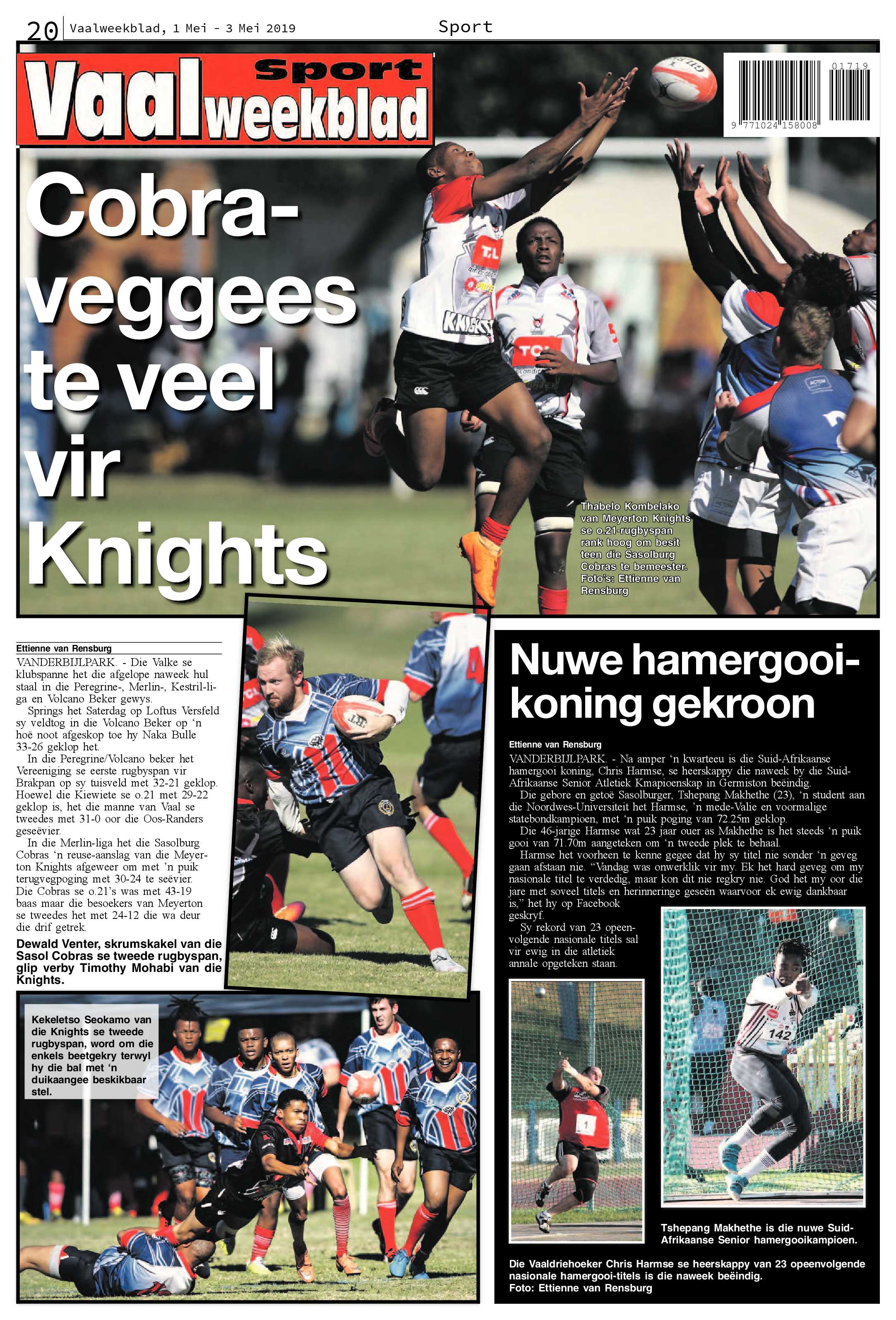 Vaalweekblad 1 – 3 Mei 2019 page 20