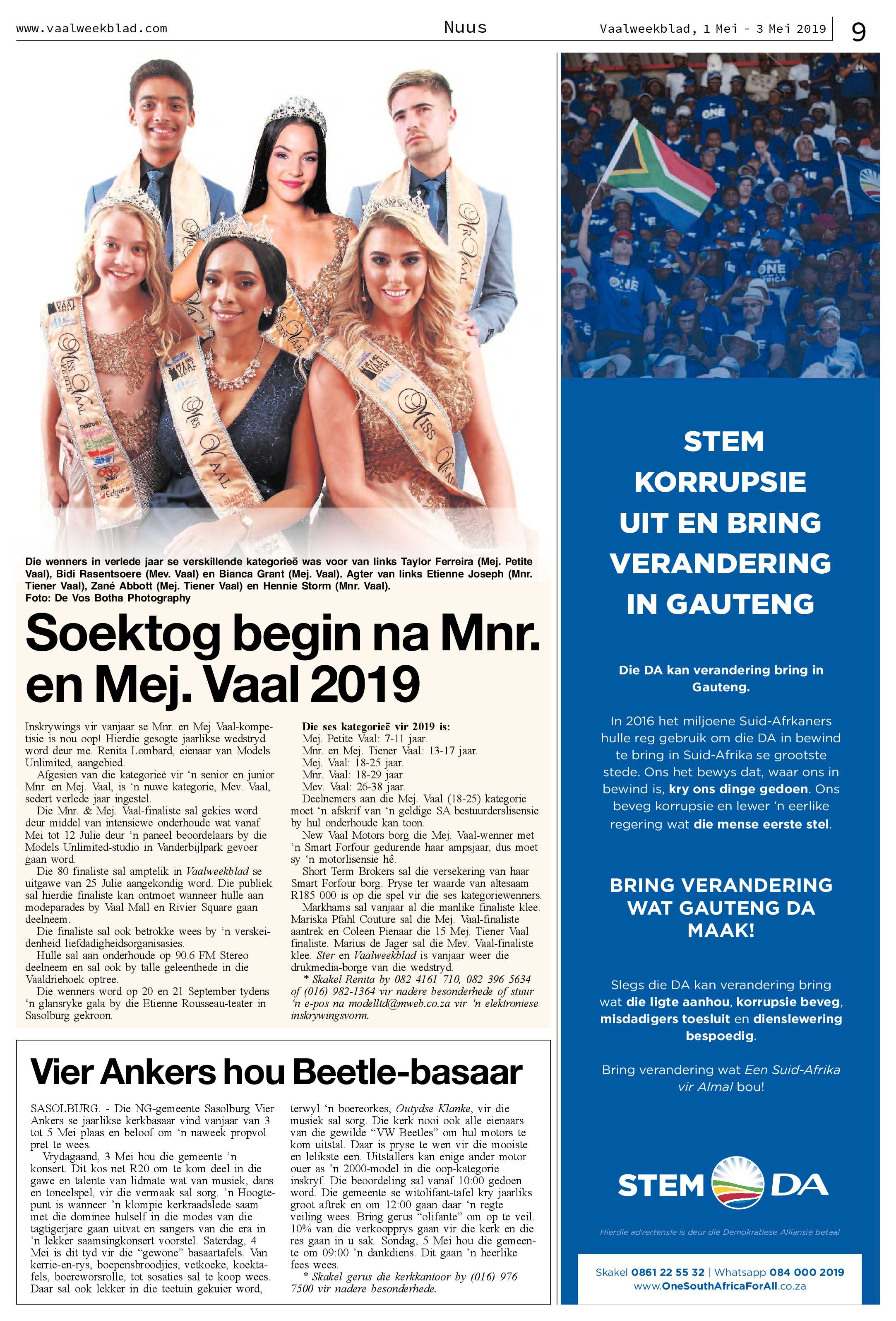 Vaalweekblad 1 – 3 Mei 2019 page 9