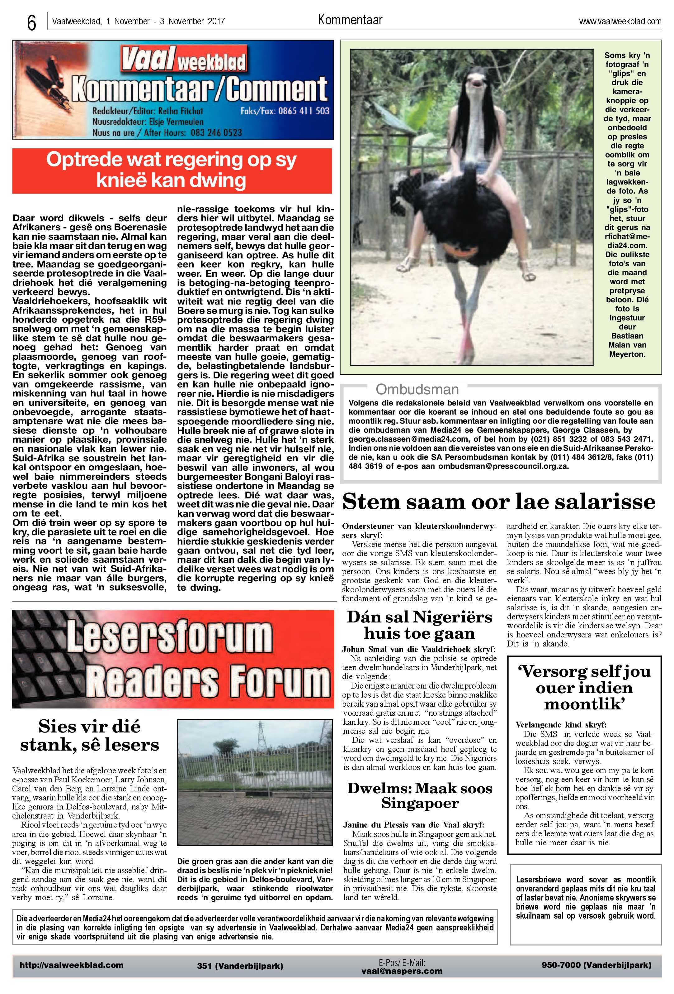 Vaalweekblad 1 – 3 November 2017 page 6