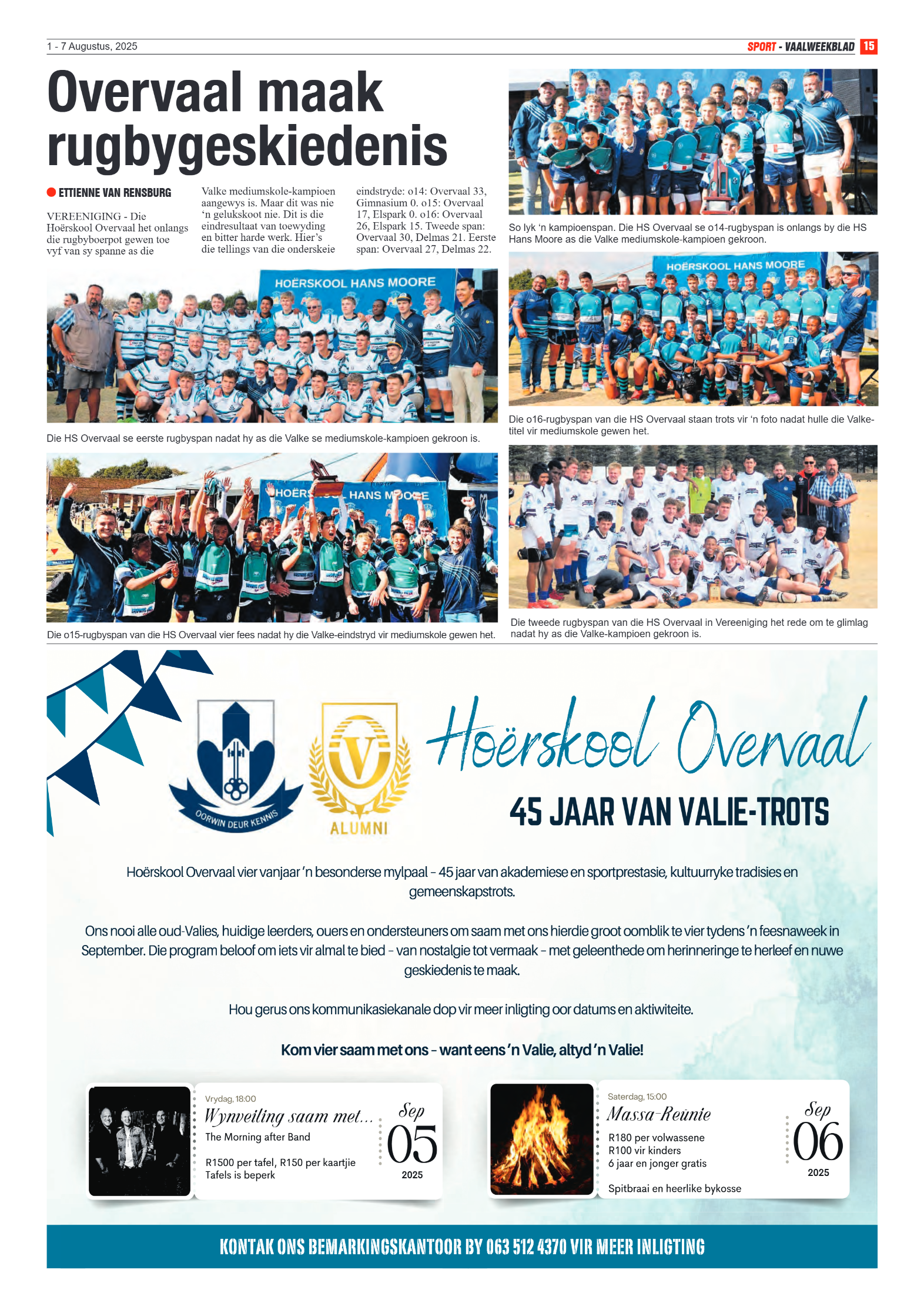 Vaalweekblad 1 – 7 Augustus, 2025 page 15