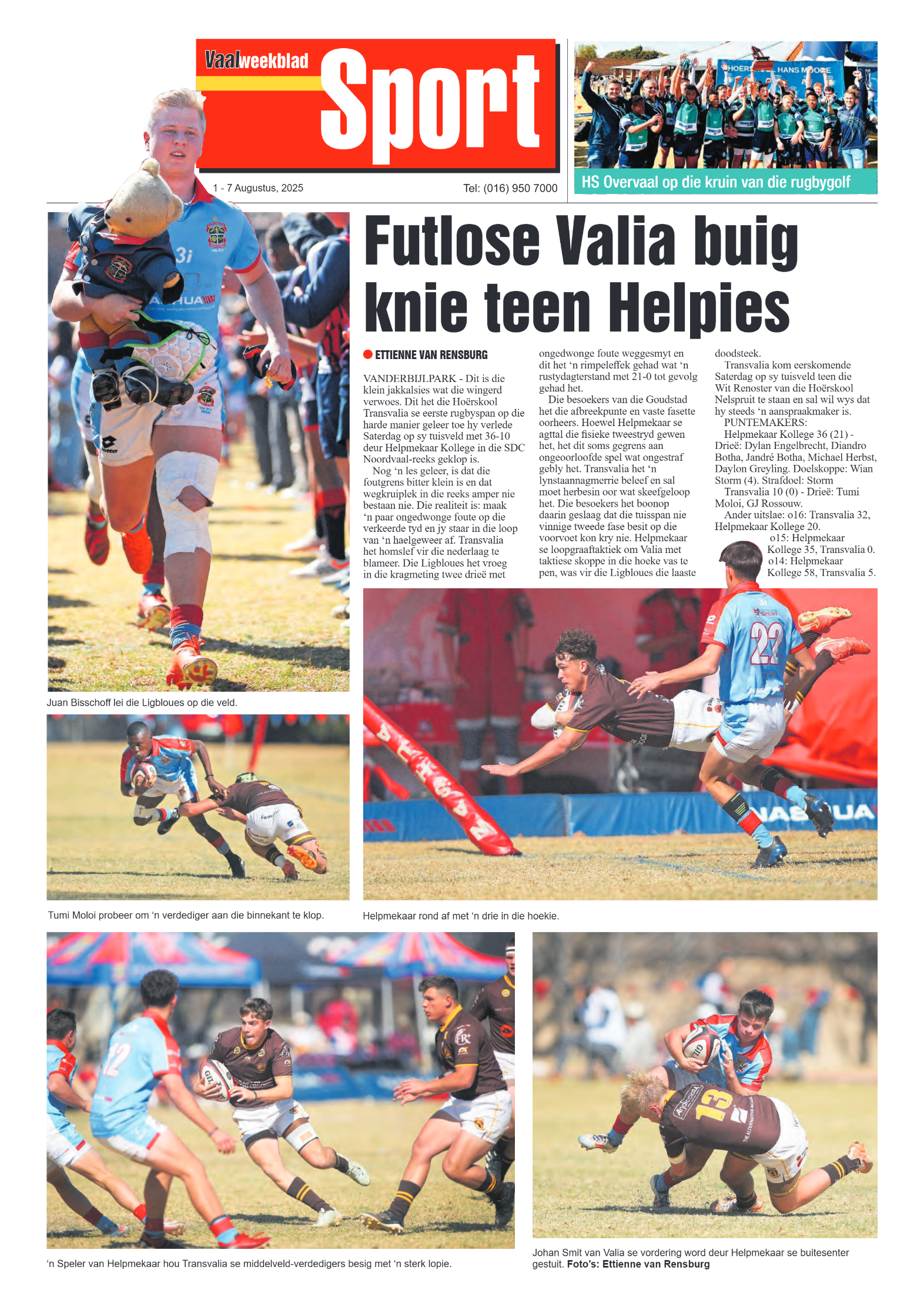 Vaalweekblad 1 – 7 Augustus, 2025 page 16