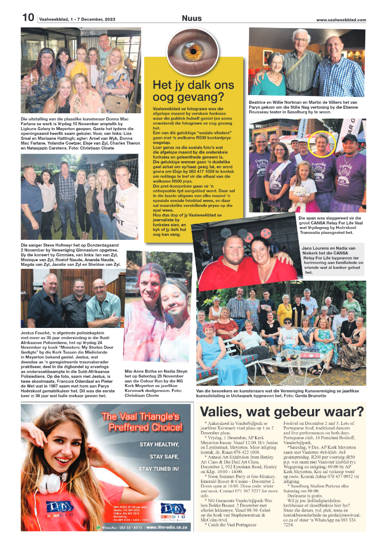 Vaalweekblad, 1 – 7 December, 2023 page 10