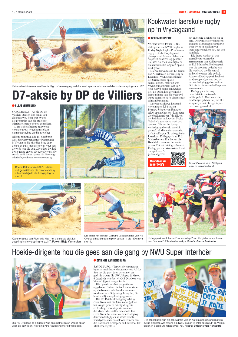 Vaalweekblad – 1 – 7 March, 2024 page 15