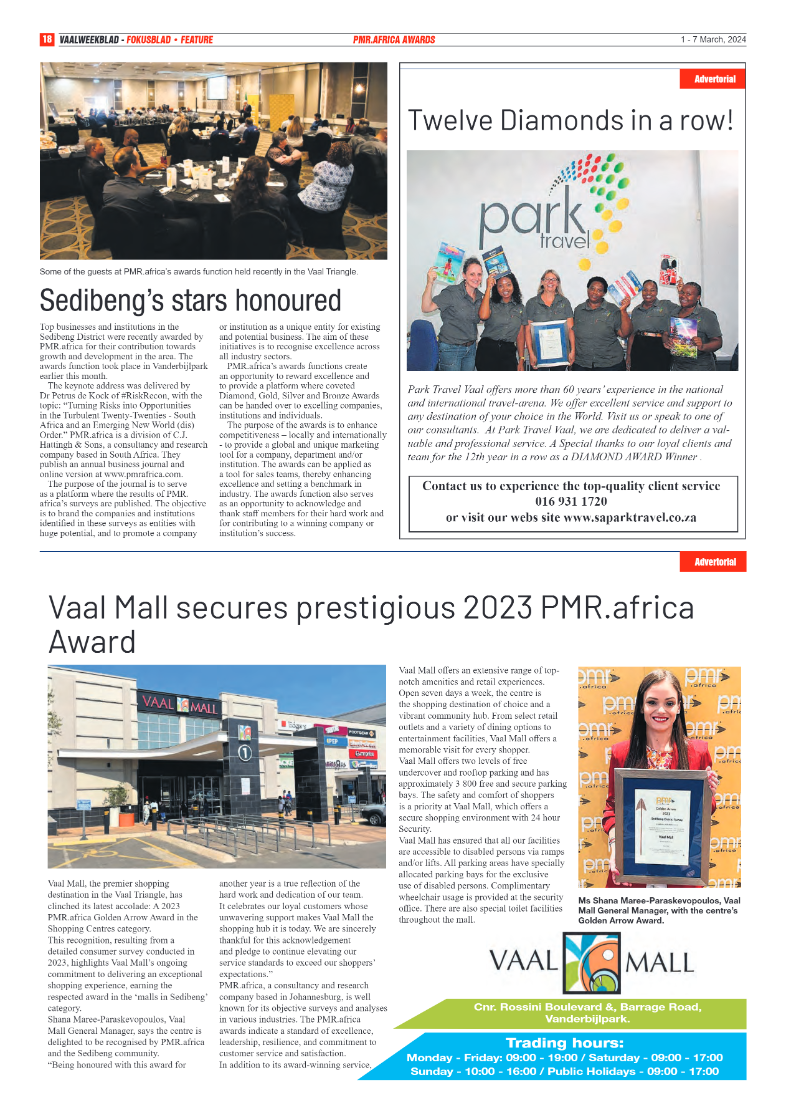 Vaalweekblad – 1 – 7 March, 2024 page 18